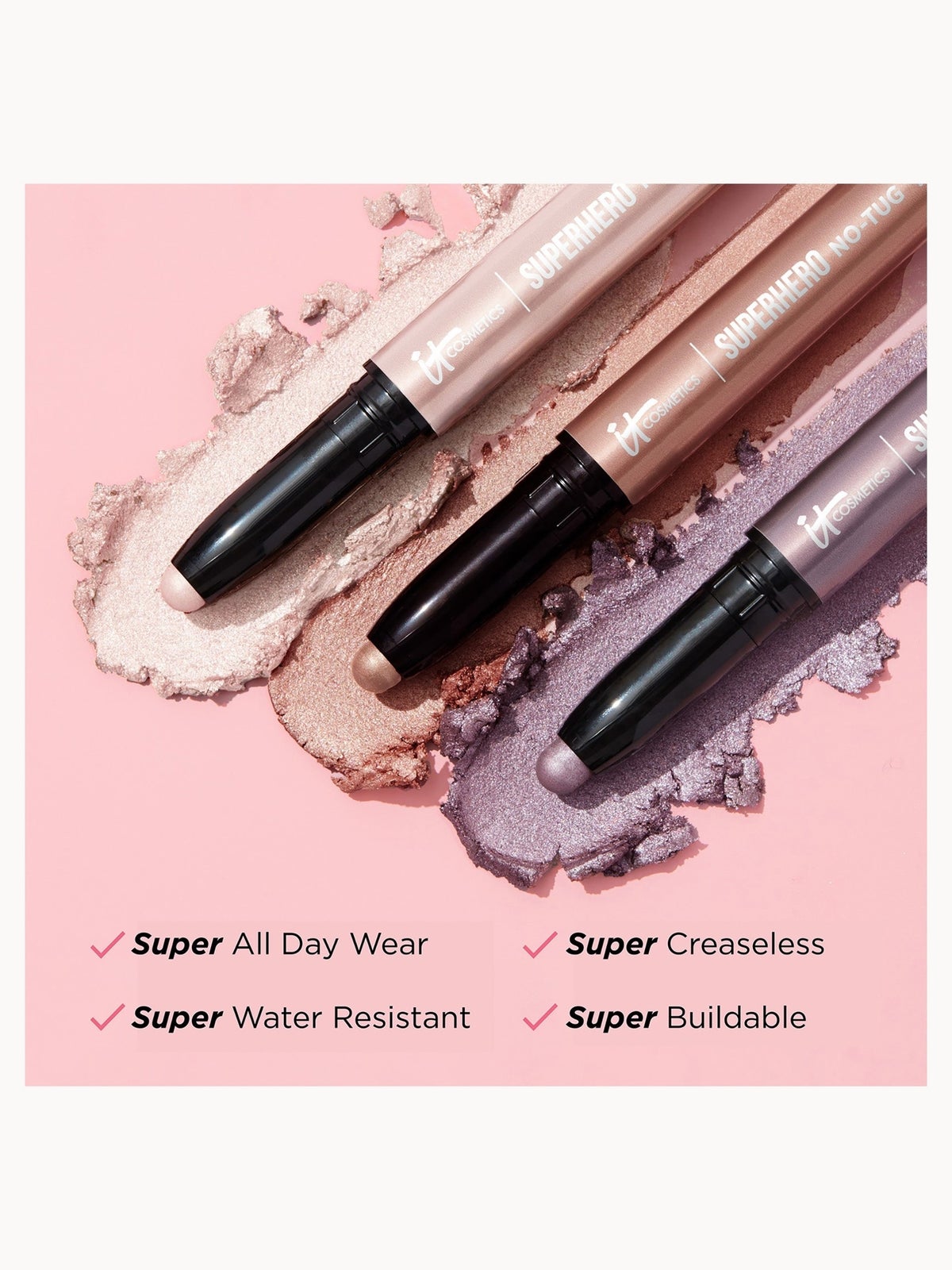 IT Cosmetics Superhero No-Tug Waterproof Eyeshadow Stick 20g (Various Shades), Bare & Brave, photo 3