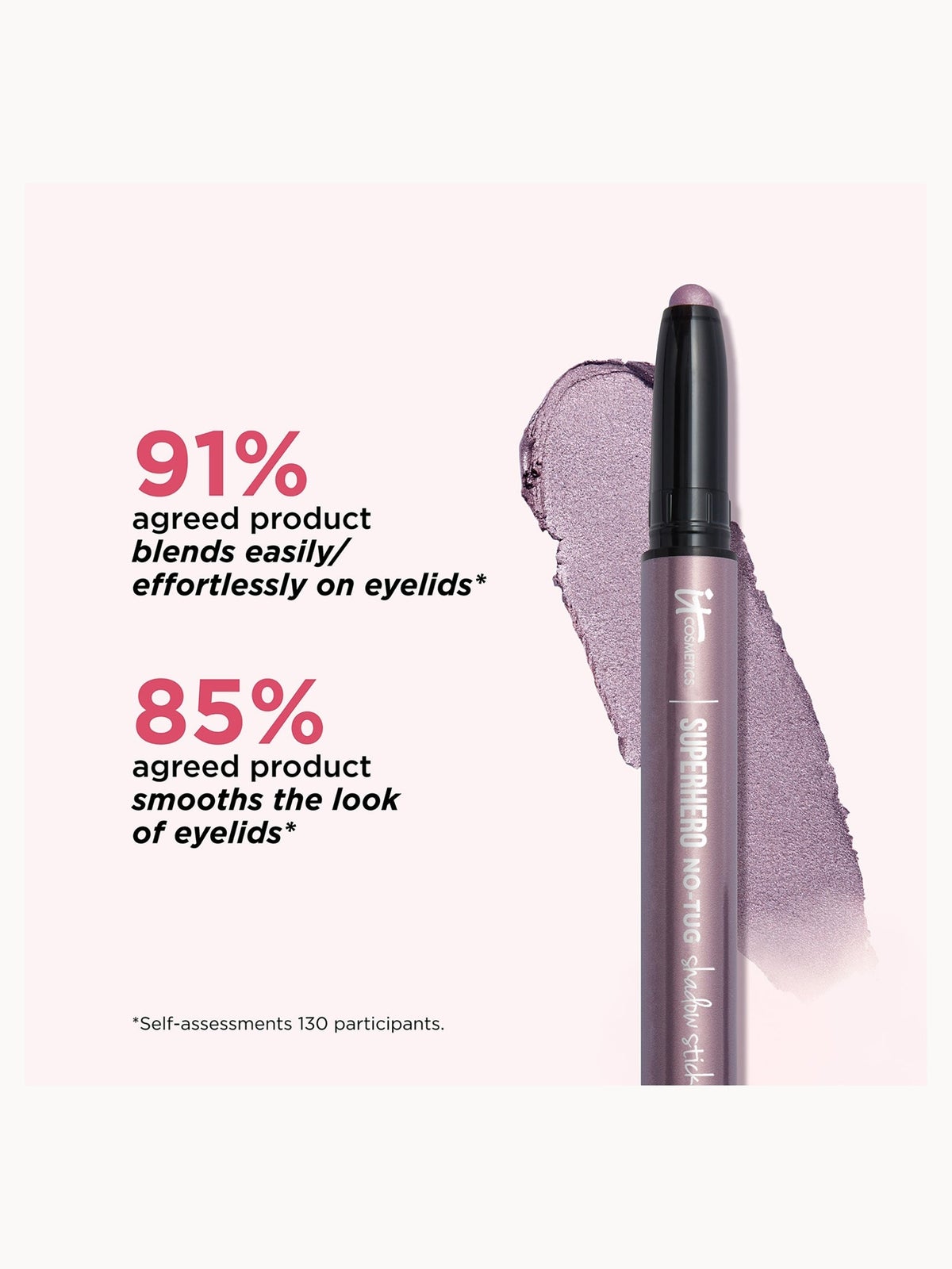 IT Cosmetics Superhero No-Tug Waterproof Eyeshadow Stick 20g (Various Shades), Bare & Brave, photo 8