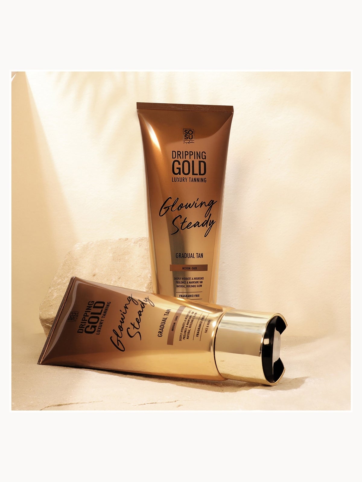 SOSU Dripping Gold Gradual Tan Lotion 230g (Various Colours) - Medium-Dark 4