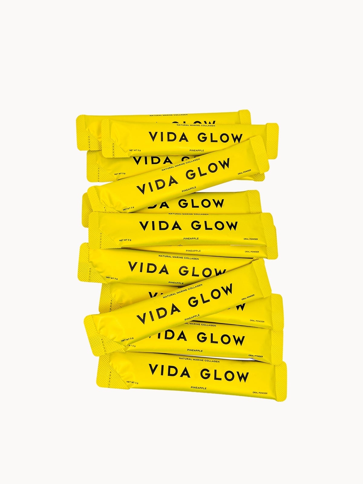 Vida Glow Natural Marine Collagen Sachets - Pineapple 3