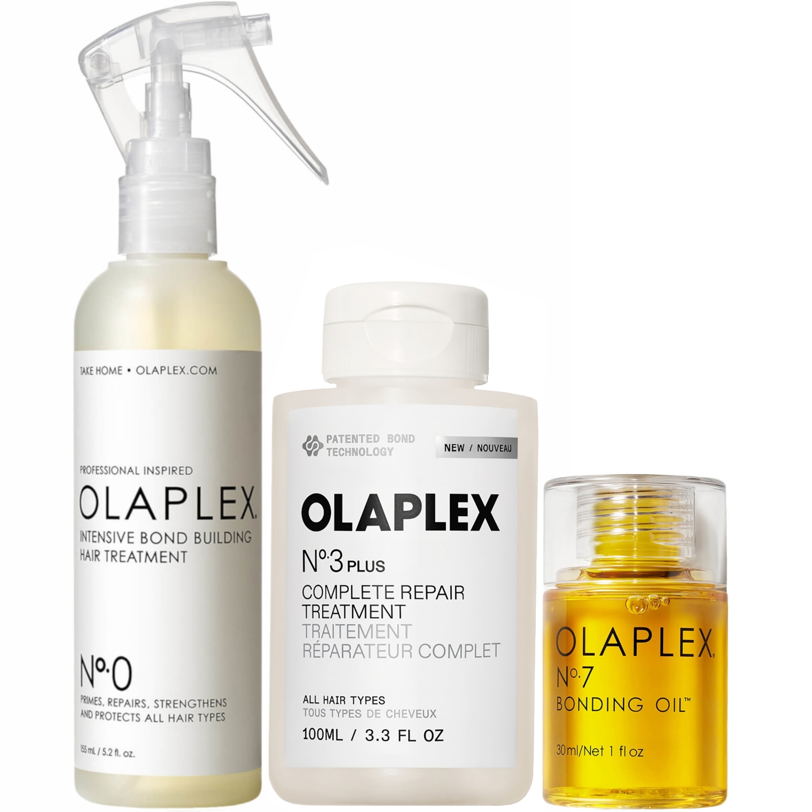 Olaplex Bundle - No.0, No.3, No.7