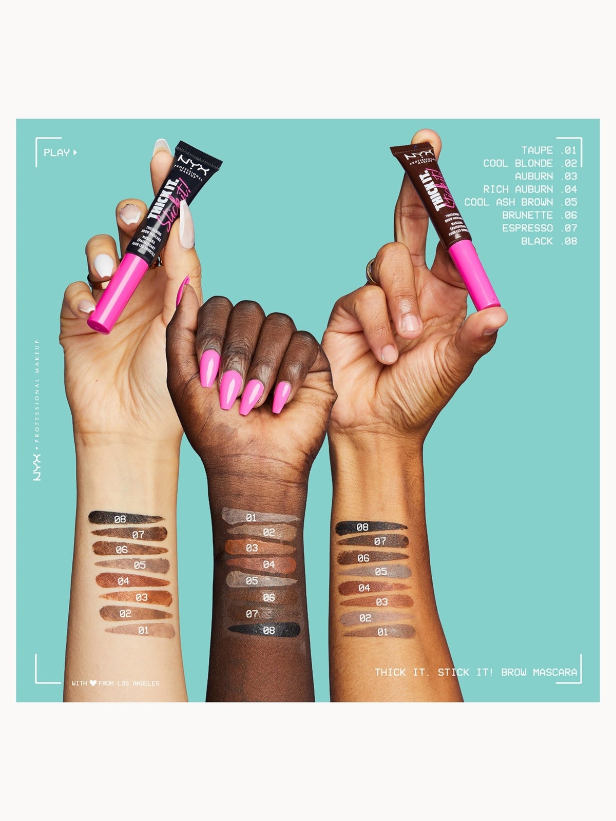 NYX Professional Makeup Thick It. Stick It! Brow Mascara (Various Shades), photo 16