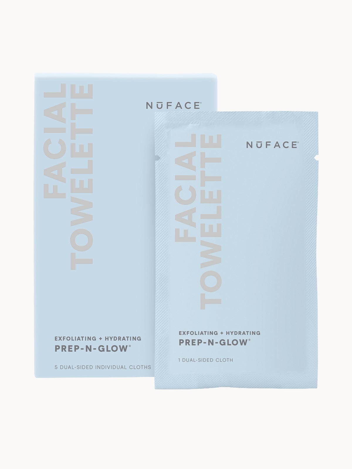 NuFACE Prep-N-Glow Facial Towelette (5 Pack)