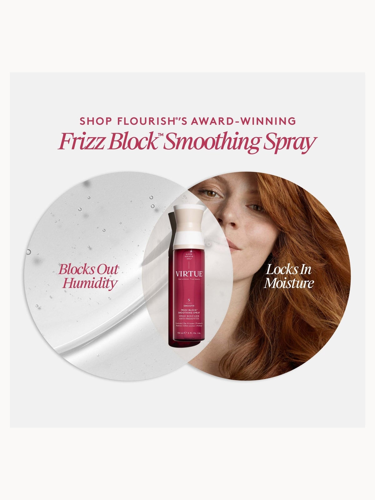 VIRTUE Frizz Block Smoothing Spray 150ml 4