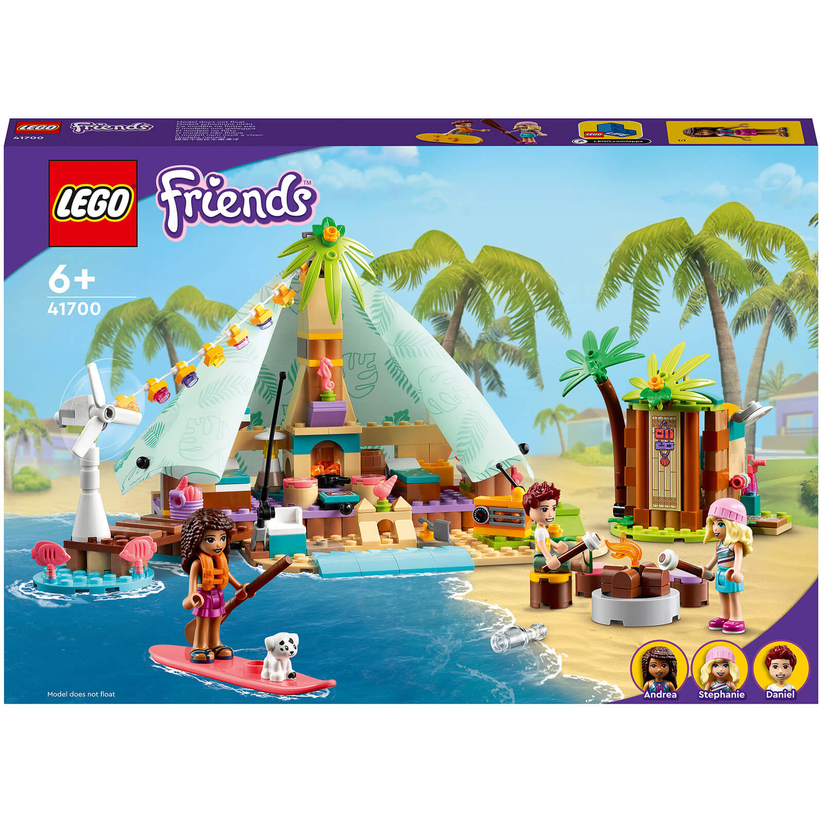 Lego Friends: Beach Glamping Tent Camping Nature Set (41700) | Lego | US