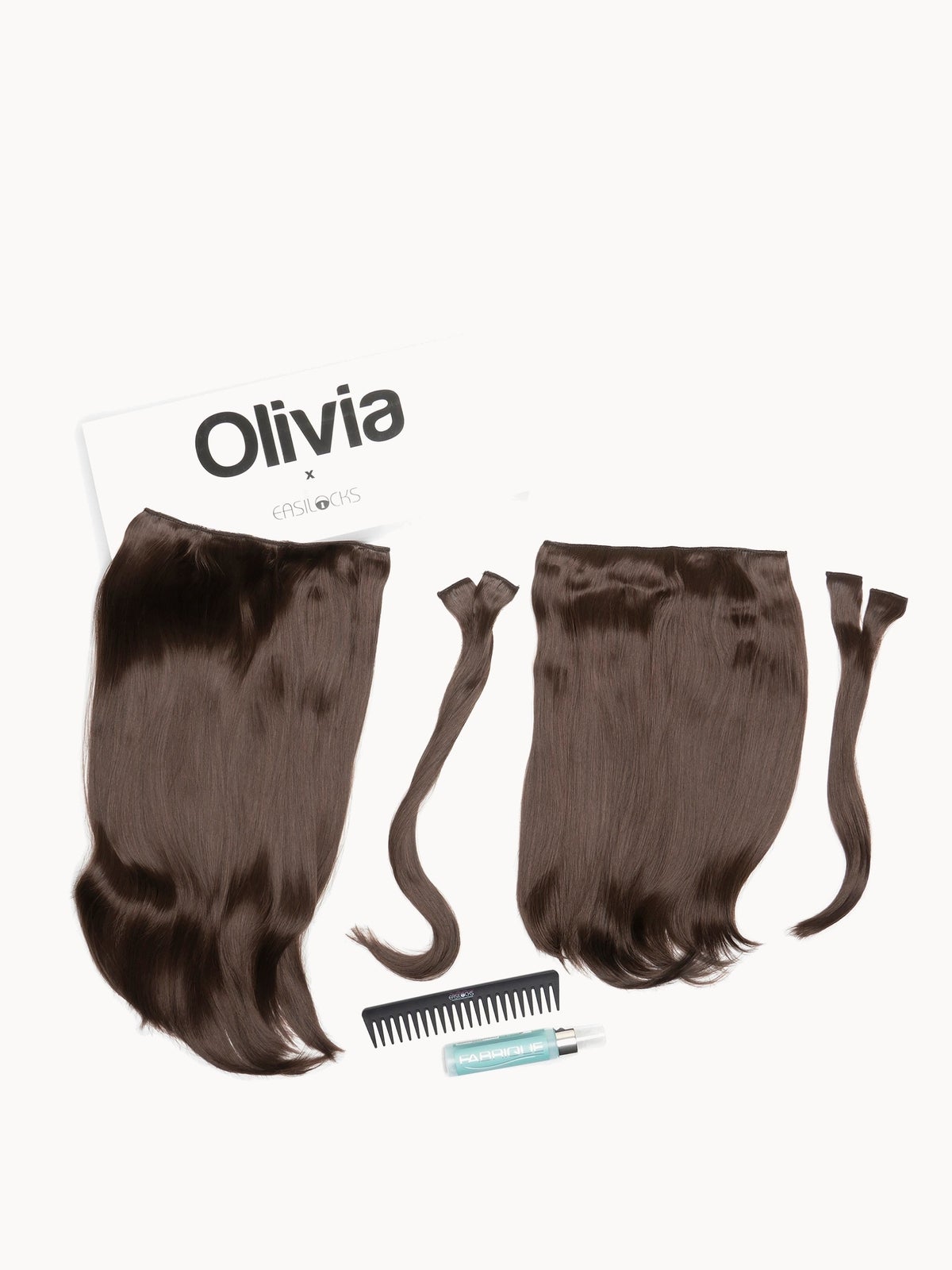 Olivia X Easilocks Straight Collection (Various Options) - Mocha Brown