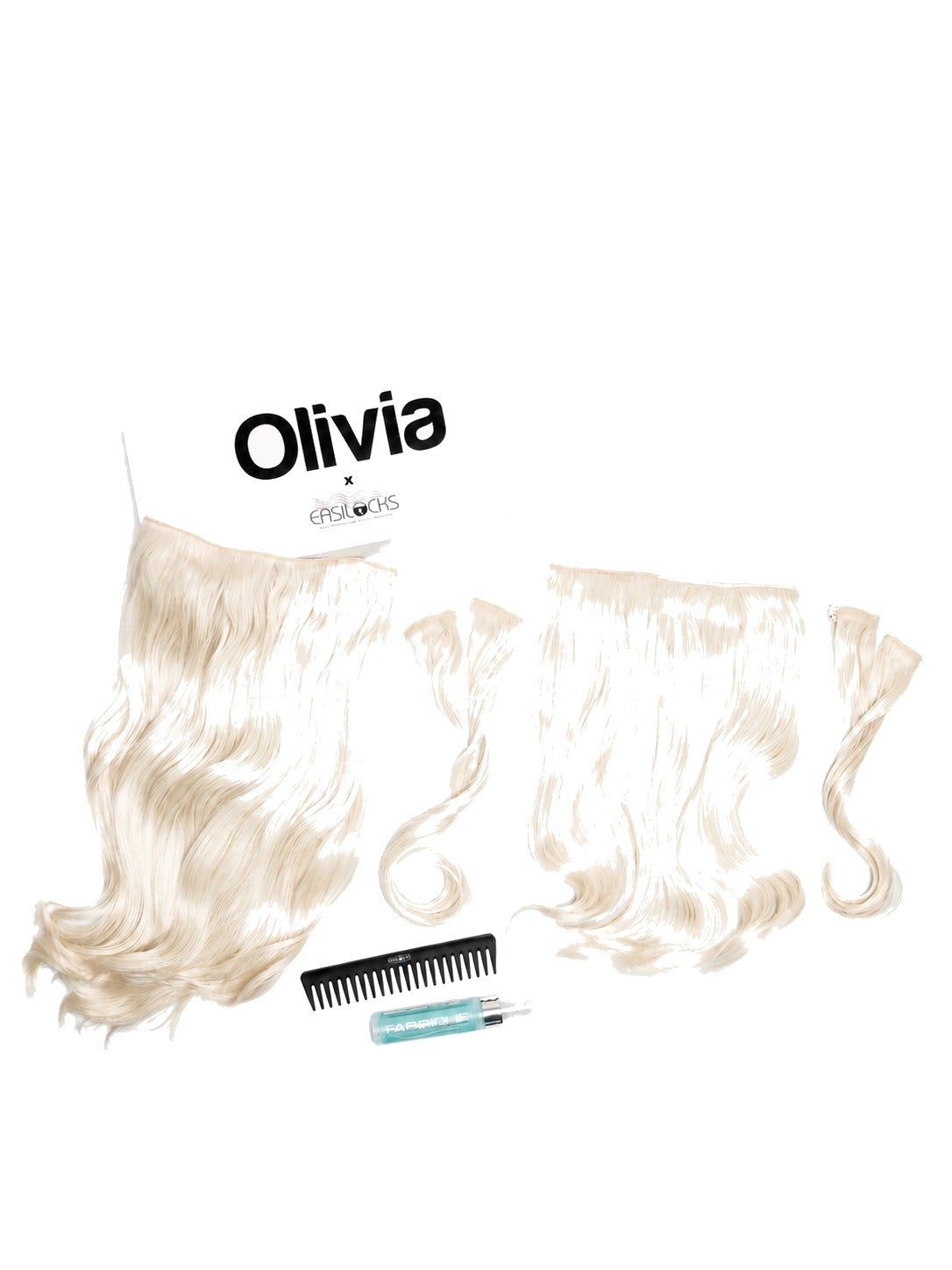 Olivia X Easilocks Straight Collection (Various Options) -  Ice Blonde