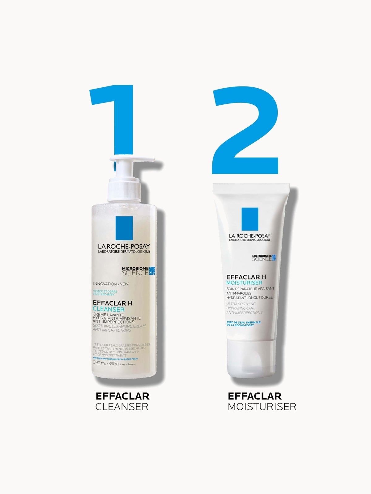 La Roche-Posay Effaclar H Iso-biome Soothing Moisturising Cream For Sensitive Blemish-Prone Skin 40ml 3