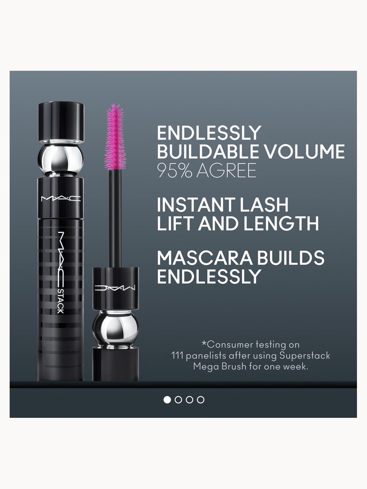 MAC MACStack Mascara Mega Brush - Black 12ml 4
