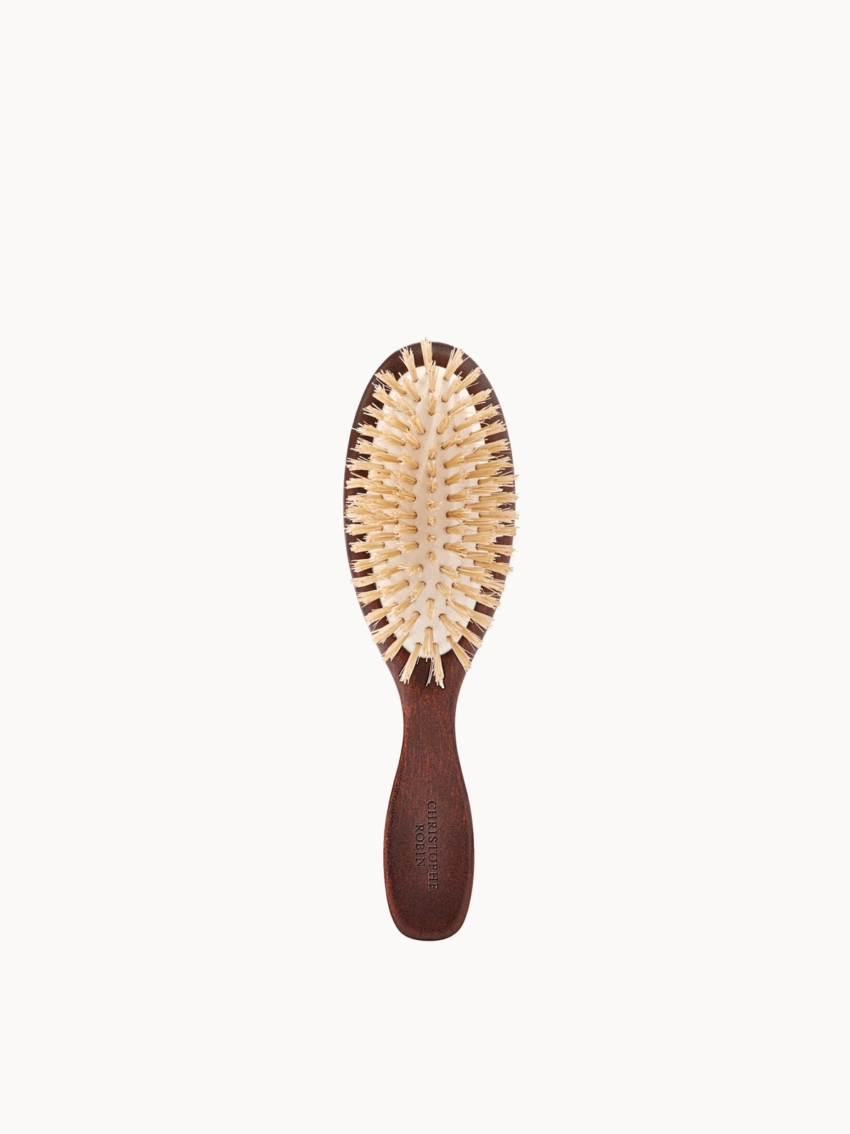 Christophe Robin New Travel Hairbrush with Natural Boar-Bristle and Wood