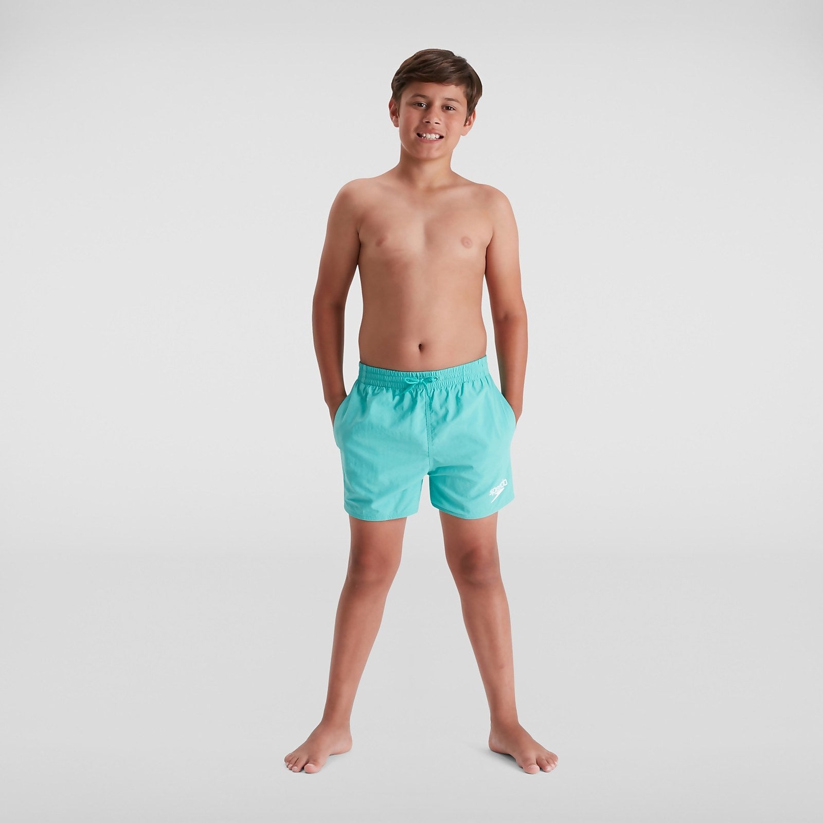 Short de bain Essential Garçon 33 cm bleu - S