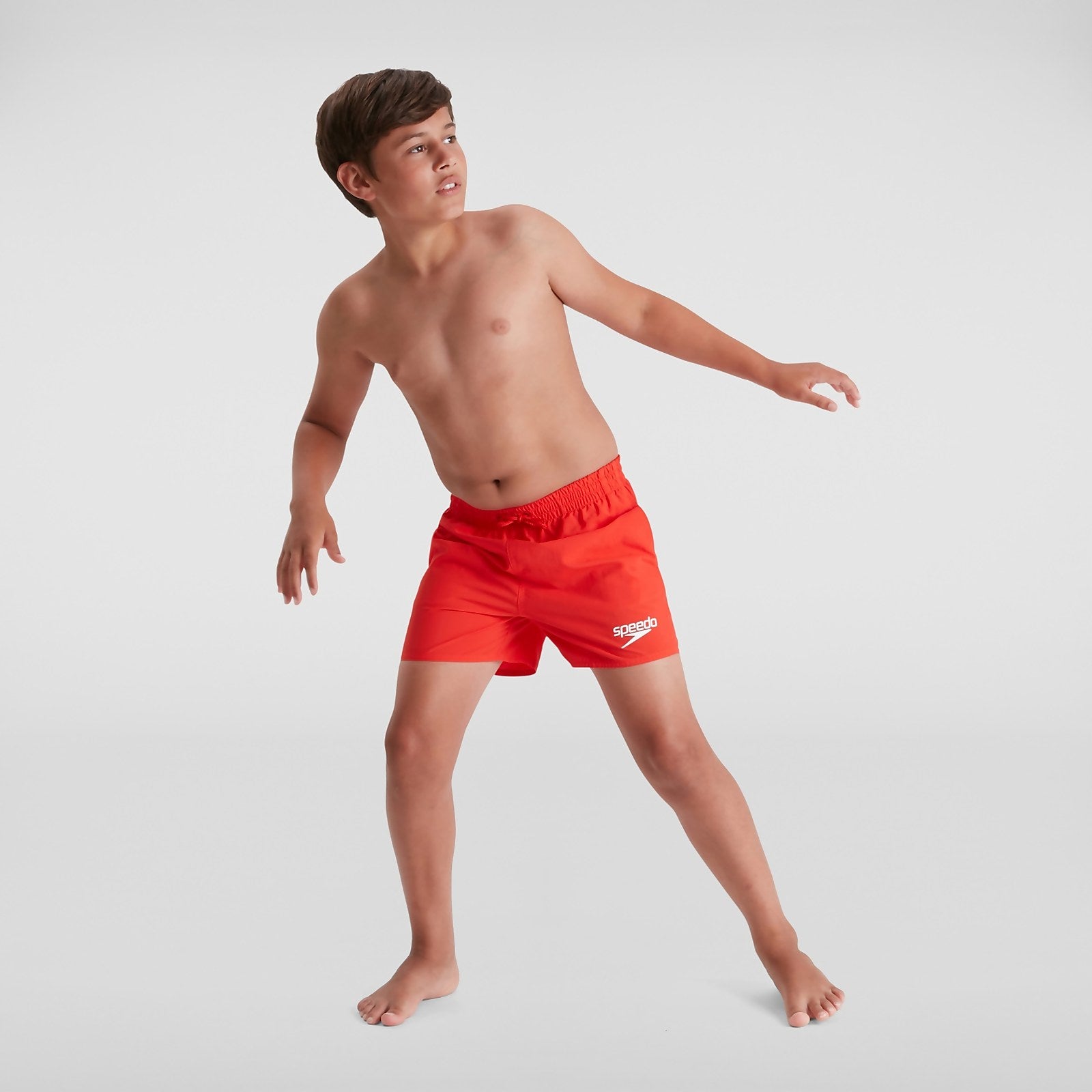 Short de bain Essential Garçon 33 cm orange - S
