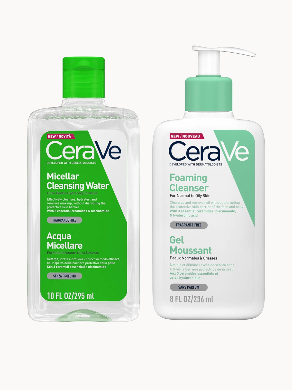 CeraVe Foaming Double Cleansing Duo
