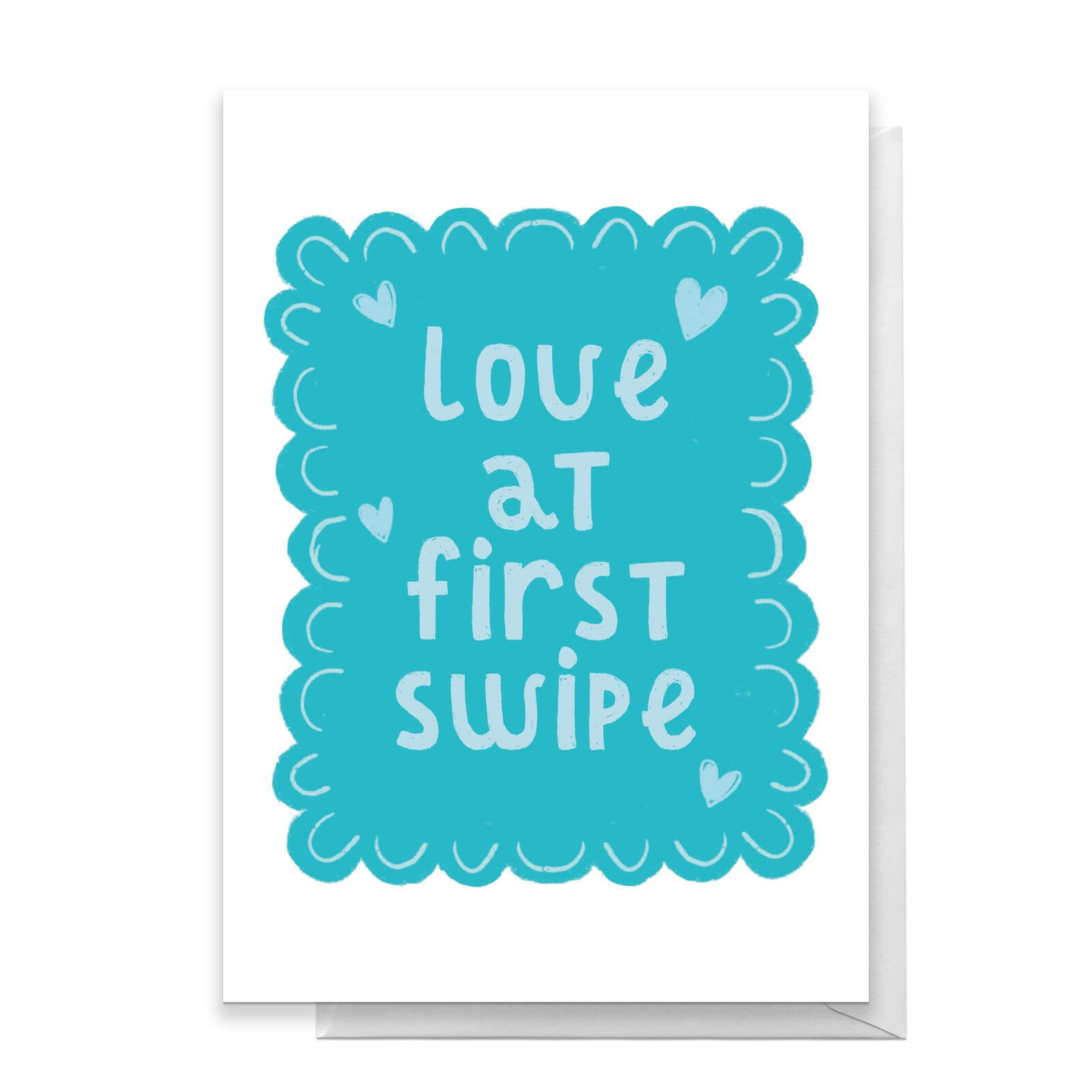 Love At First Swipe Greetings Card - Standard Card