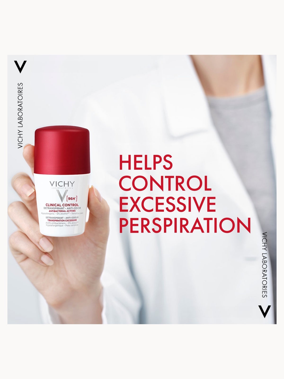 Vichy Clinical Control 96HR Protection Anti-Perspirant Roll-on Deodorant 50ml 4
