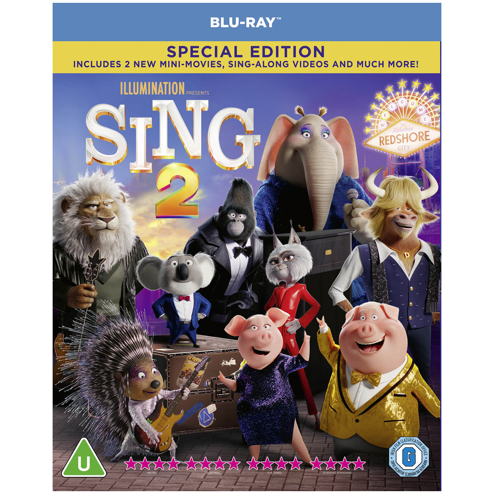 Sing отзывы. Зверопой 2 обложка Blu-ray. Sing 2 2021 DVD.