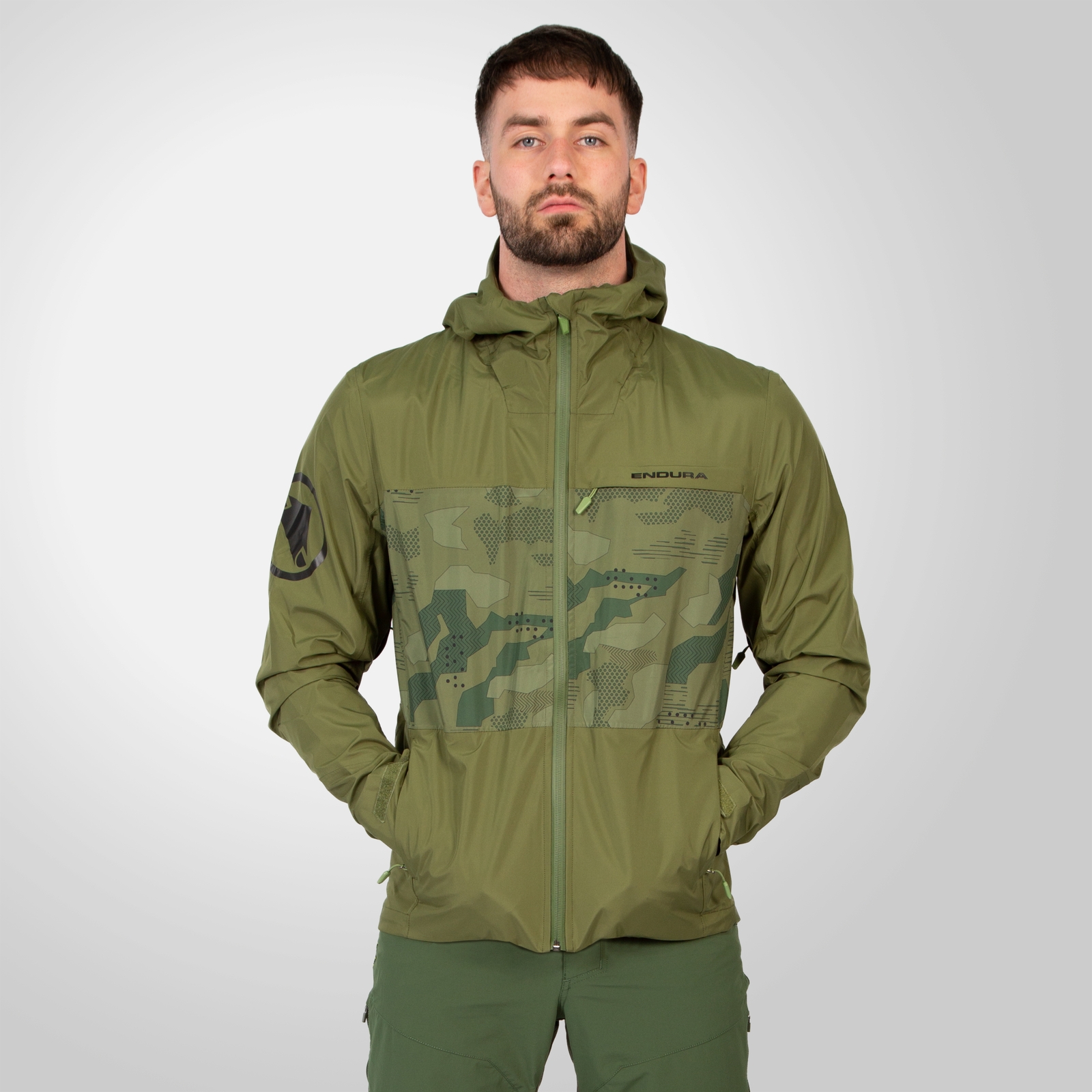 Endura Men's SingleTrack Waterproof Jacket II - Olive Green | Extra 10% off first order.