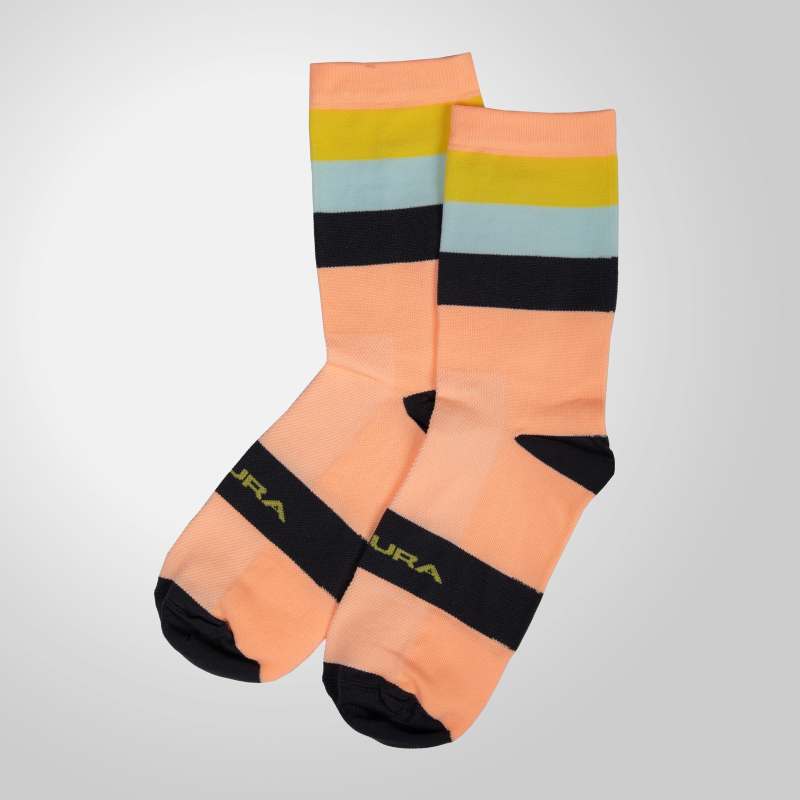Endura Bandwidth Socks - Neon Peach | Extra 10% off first order.