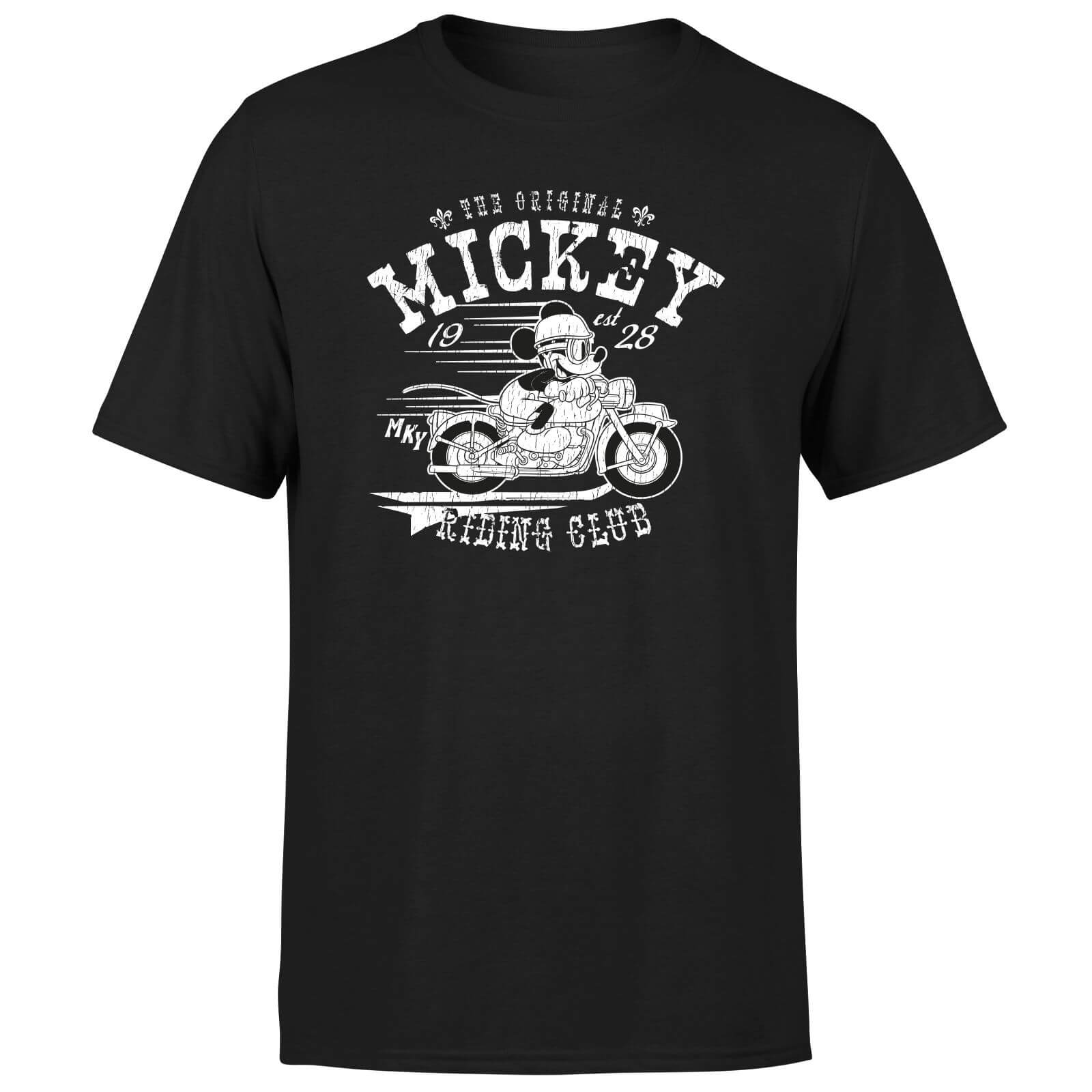 Disney Mickey Mouse Riding Club Men's T-Shirt - Black - S - Black