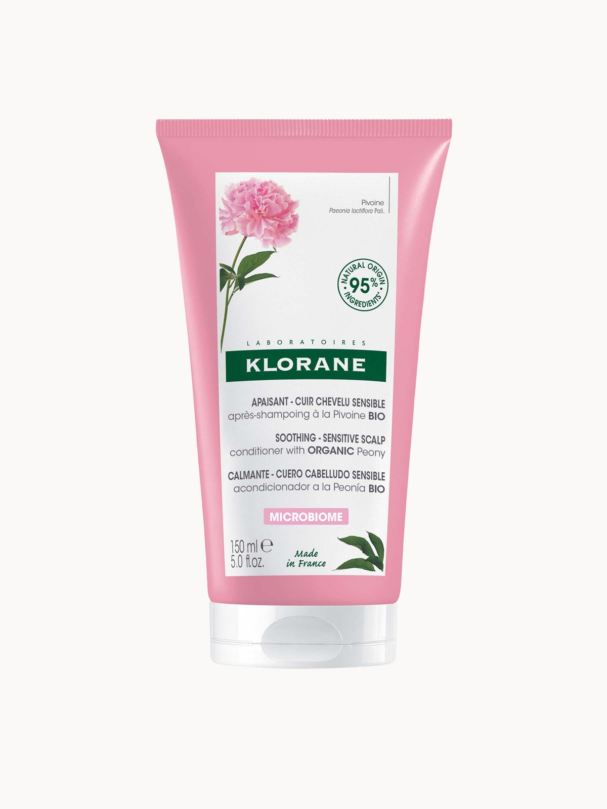 KLORANE Soothing Conditioner with Organic Peony for Dry, Sensitive Scalps 150ml