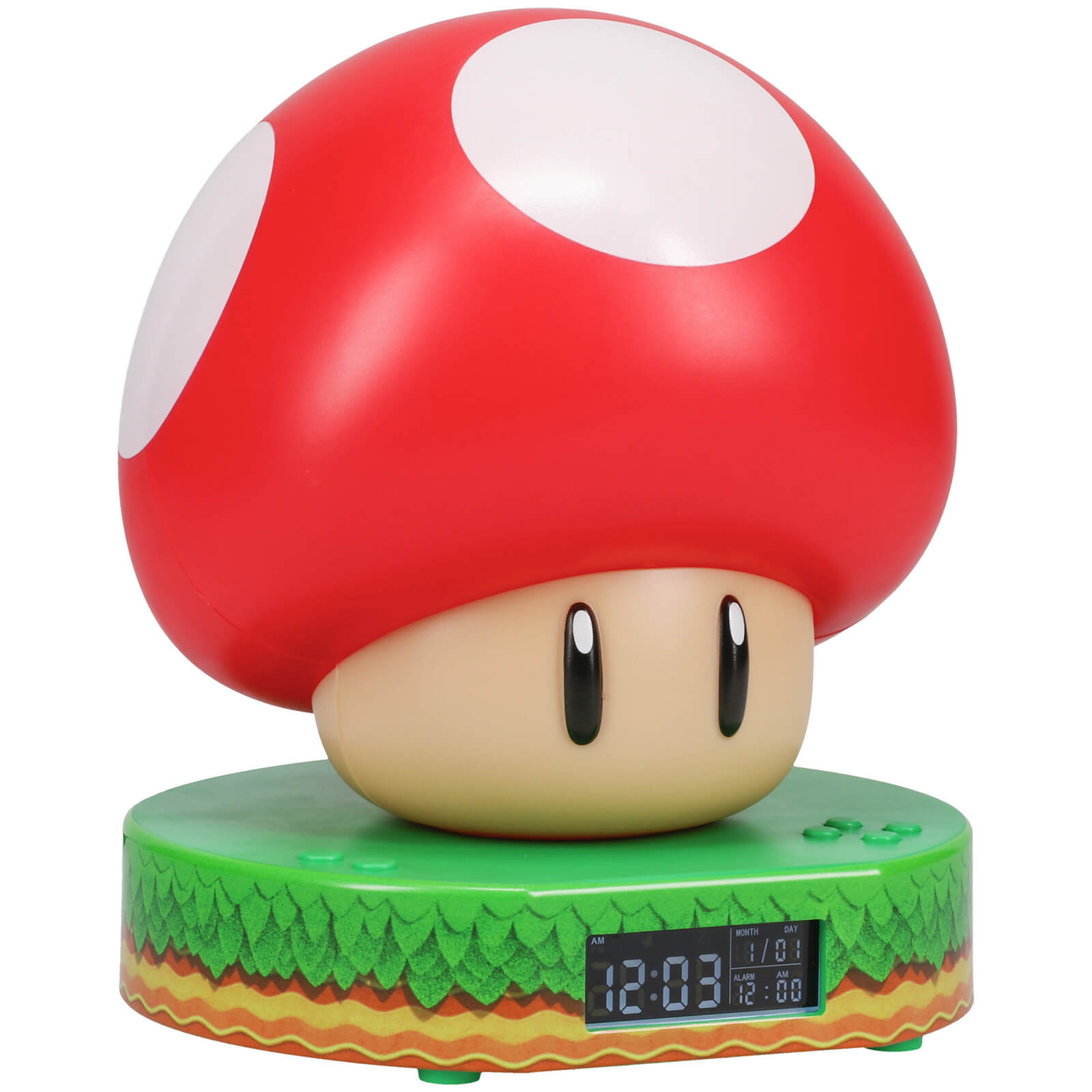 Nintendo Super Mario Mushroom Digital Alarm Clock Nintendo Super Mario Mushroom Digital Alarm Clock