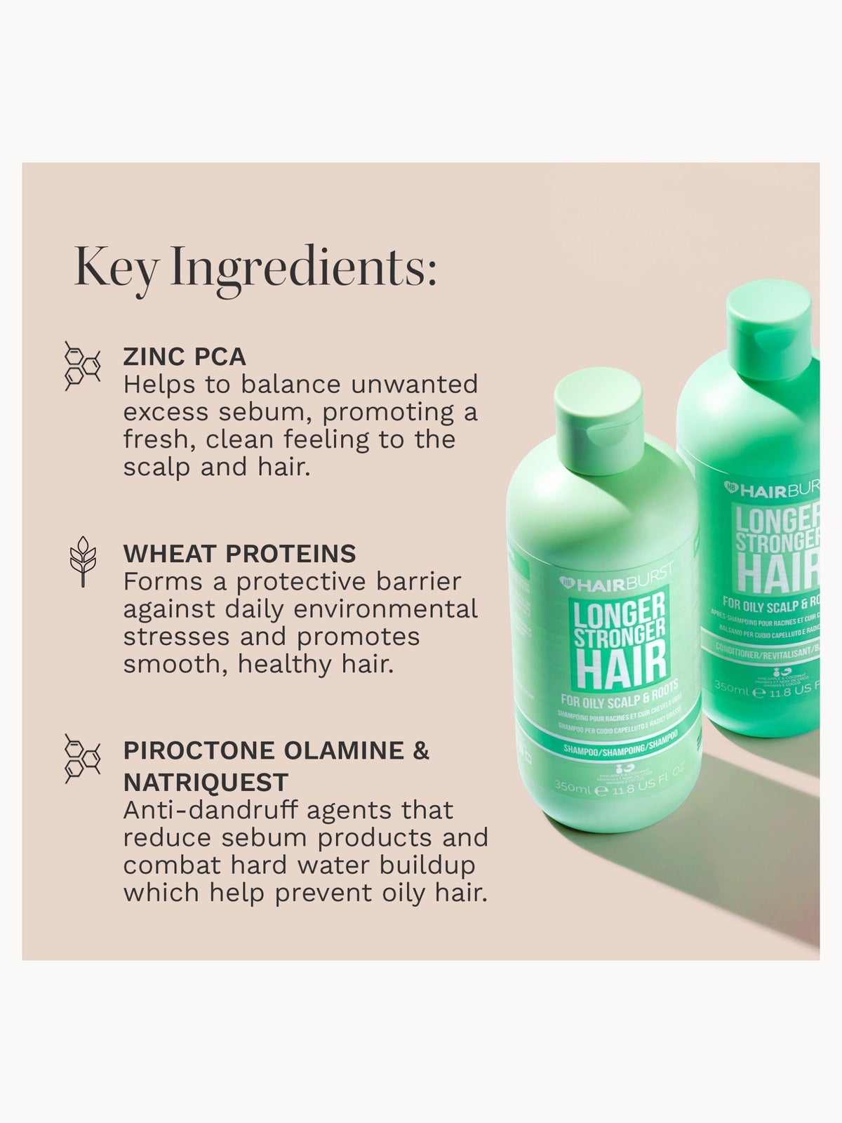 Hairburst Oily Shampoo and Conditioner Set 4