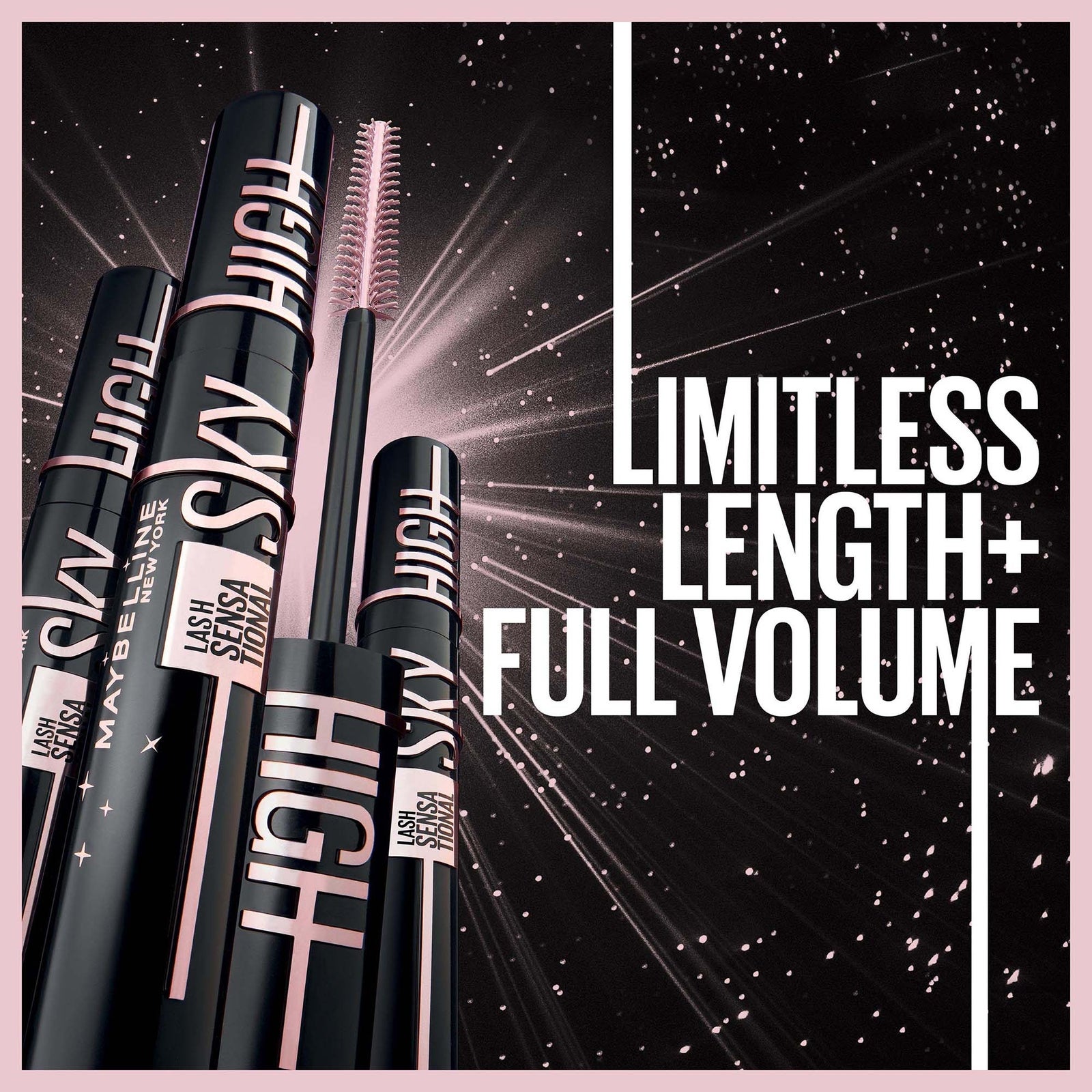 Maybelline Lash Sensational Sky High Mascara, Volumising & Lengthening in Cosmic Black 7.2ml | Eye Makeup, photo 3