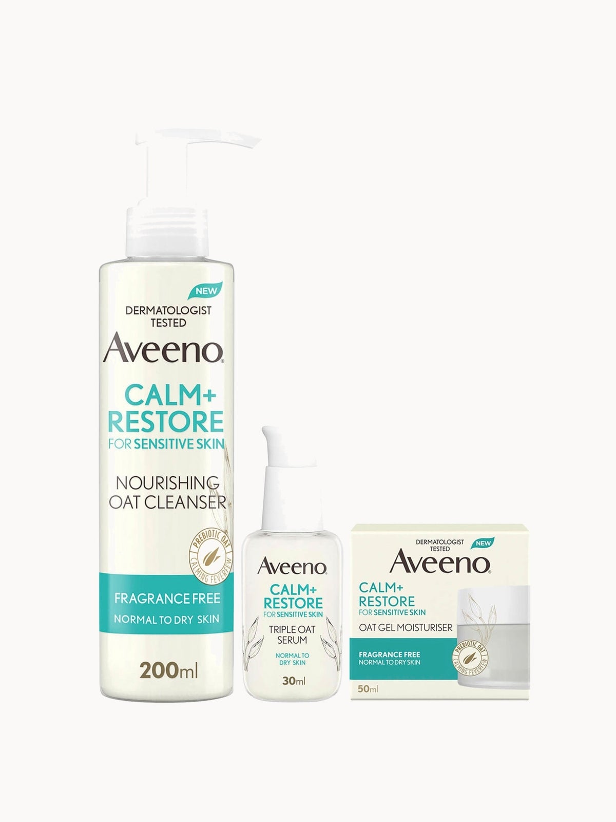Aveeno Face 3-Step Routine Bundle for Sensitive Skin