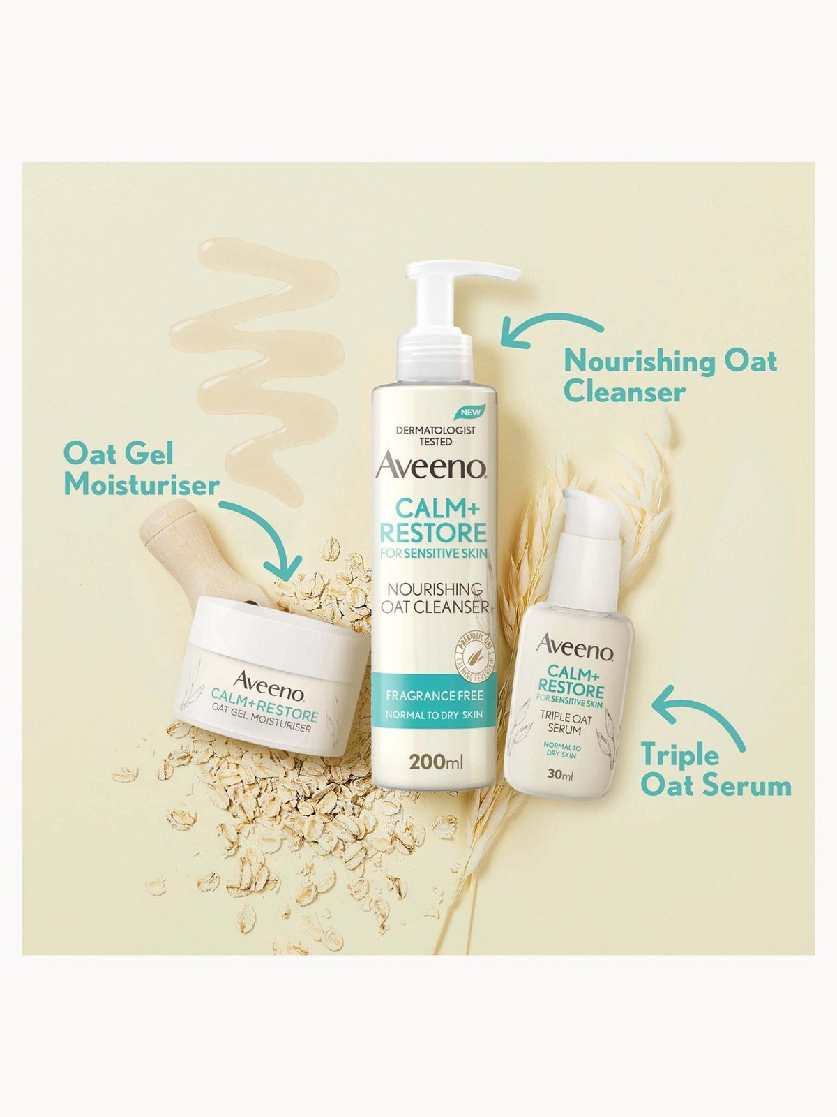 Aveeno Face 3-Step Routine Bundle for Sensitive Skin 2
