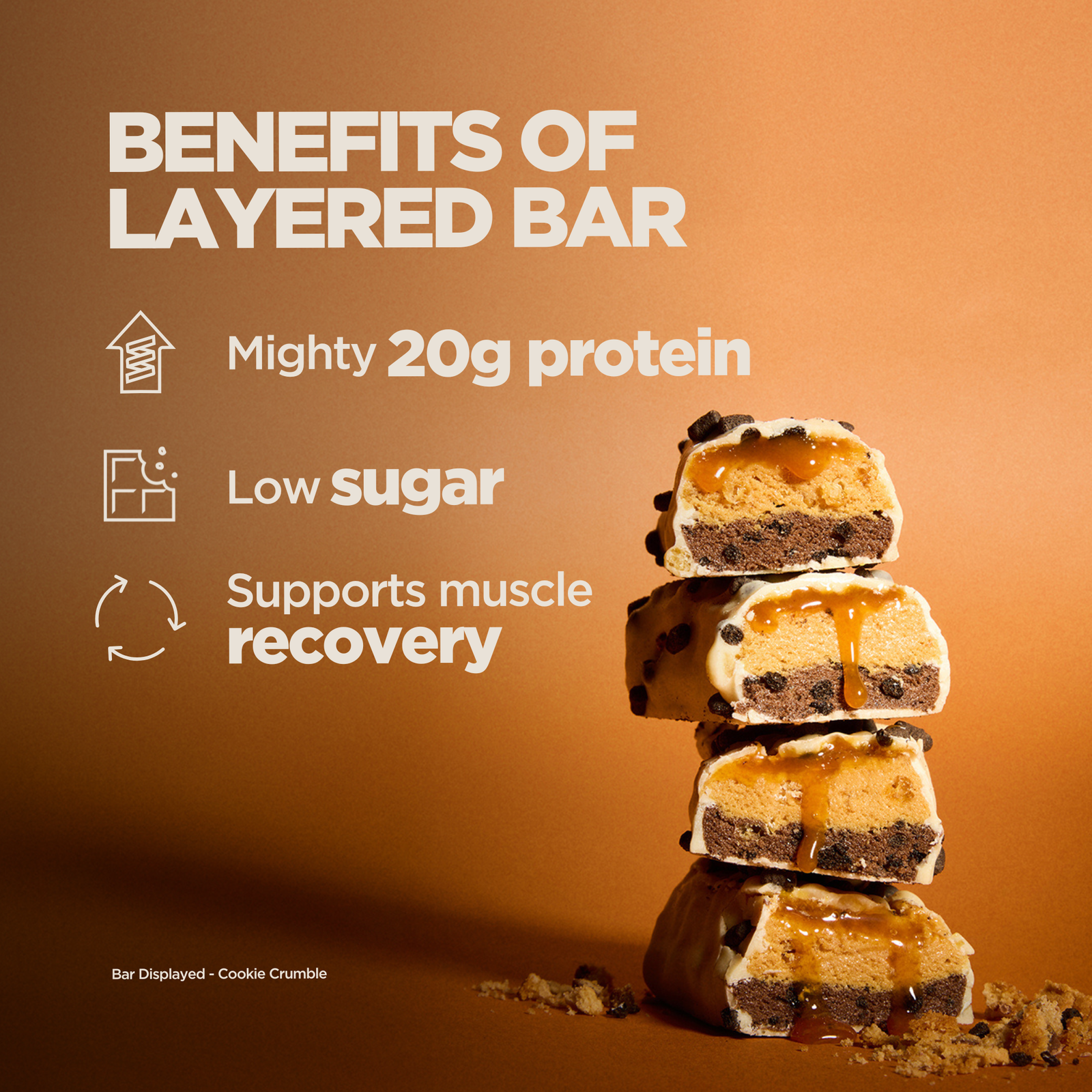 Myprotein Layered Bar - 6 x 60g - Cookie Crumble