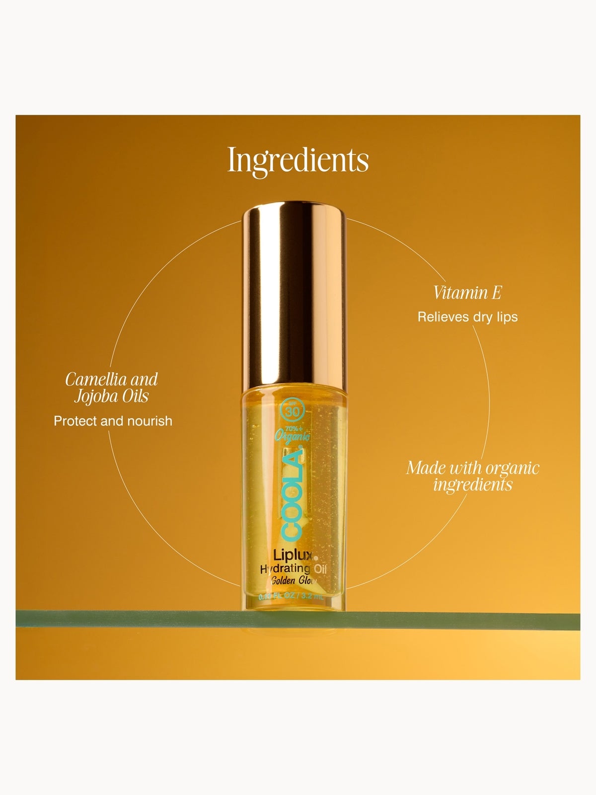 COOLA Hydrating Lip Oil SPF30 3.2ml 4