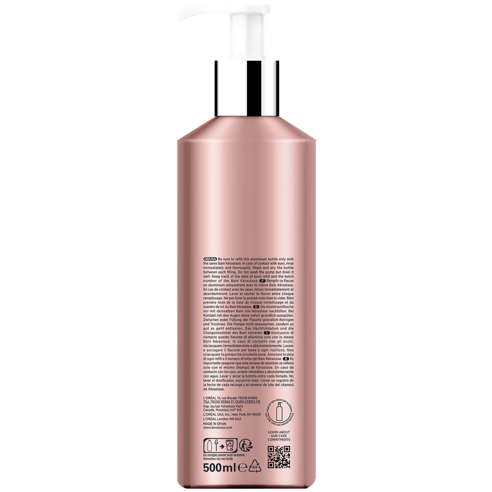 Kérastase Bain Chroma Refillable Aluminium Bottle