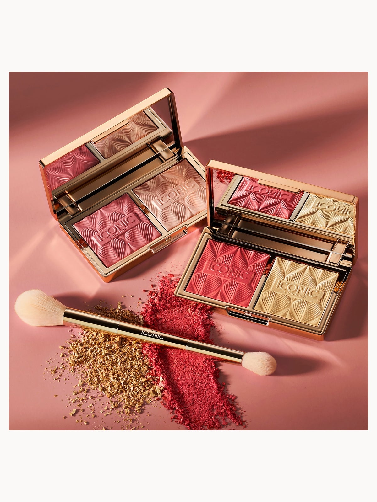 ICONIC London Highlight and Blush Duo Brush 2