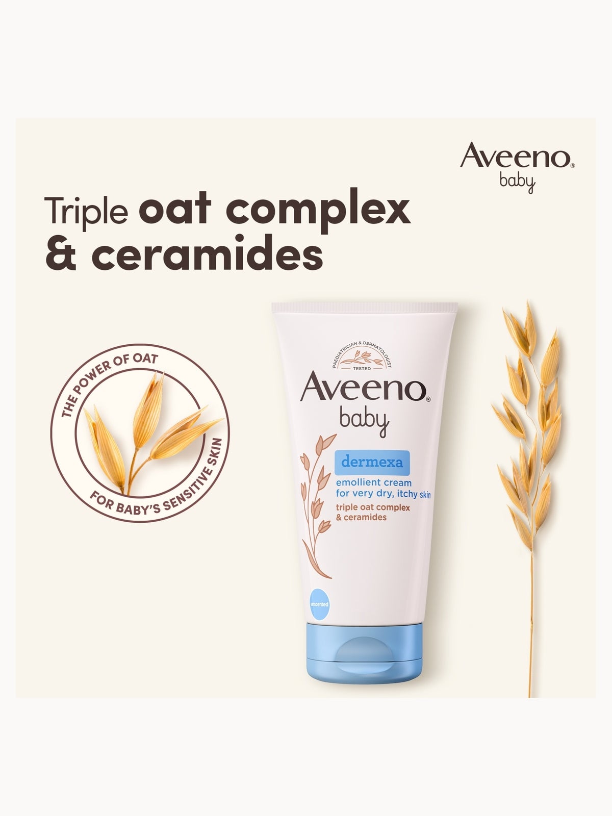 Aveeno Baby Dermexa Emollient Cream 150ml 3