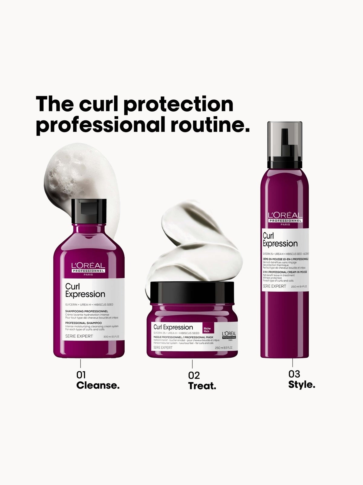 L'Oreal Professionnel Curl Expression 10-in-1 mousse for curls, coils & afro hair, photo 4