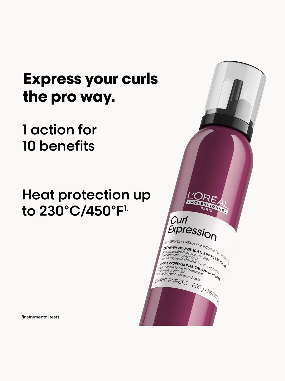 L'Oreal Professionnel Curl Expression 10-in-1 mousse for curls, coils & afro hair, photo 2