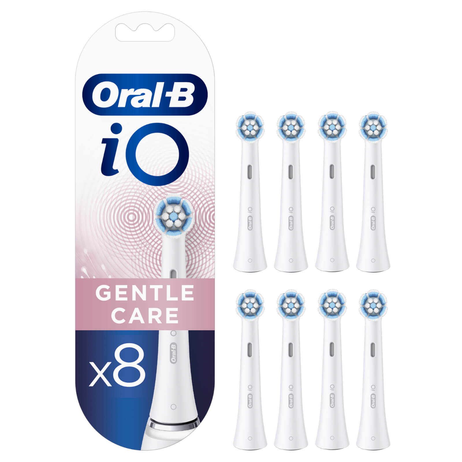Oral B iO Gentle Care Toothbrush Heads Pack of 8 Counts