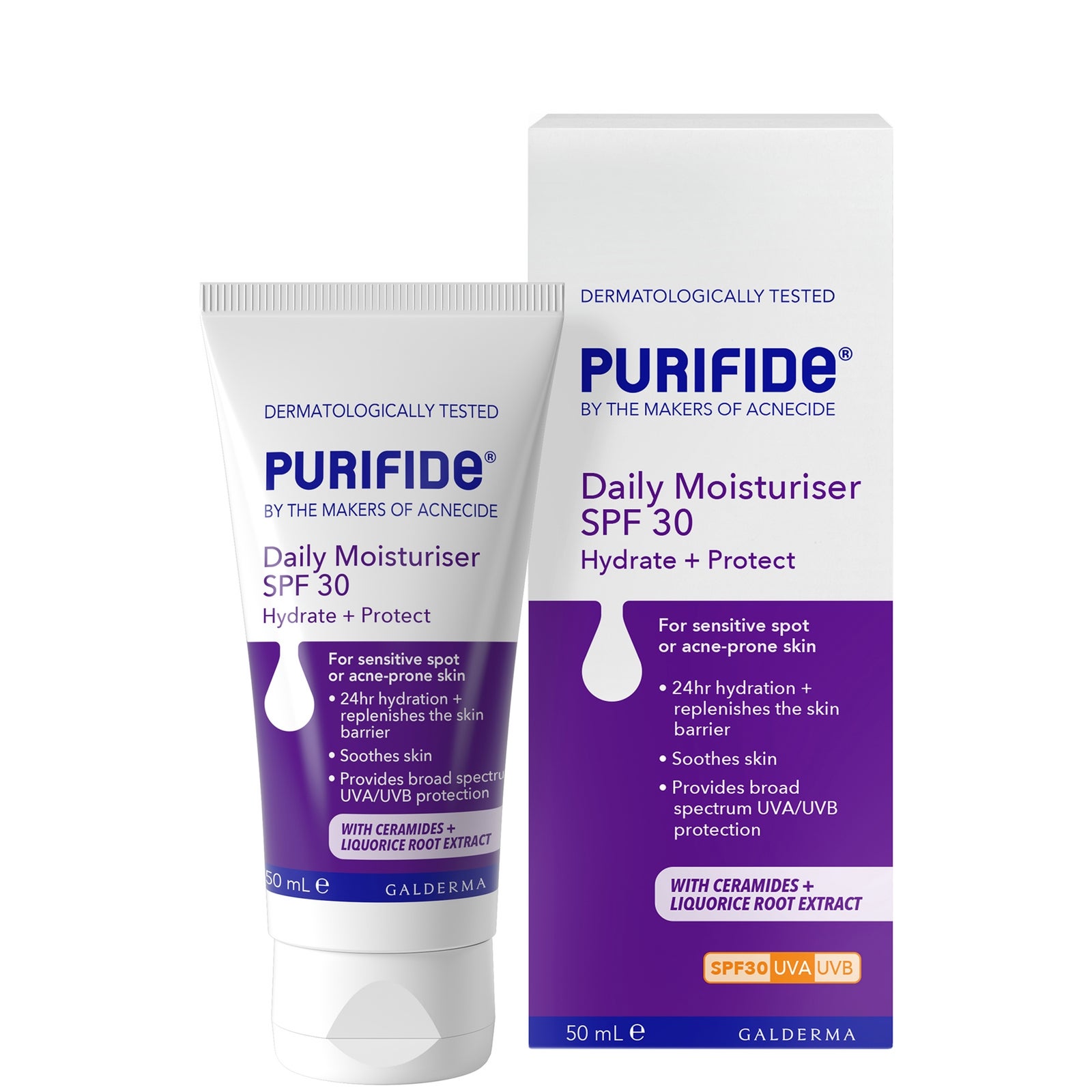PURIFIDE by Acnecide Daily Moisturiser SPF30 cream 50ml