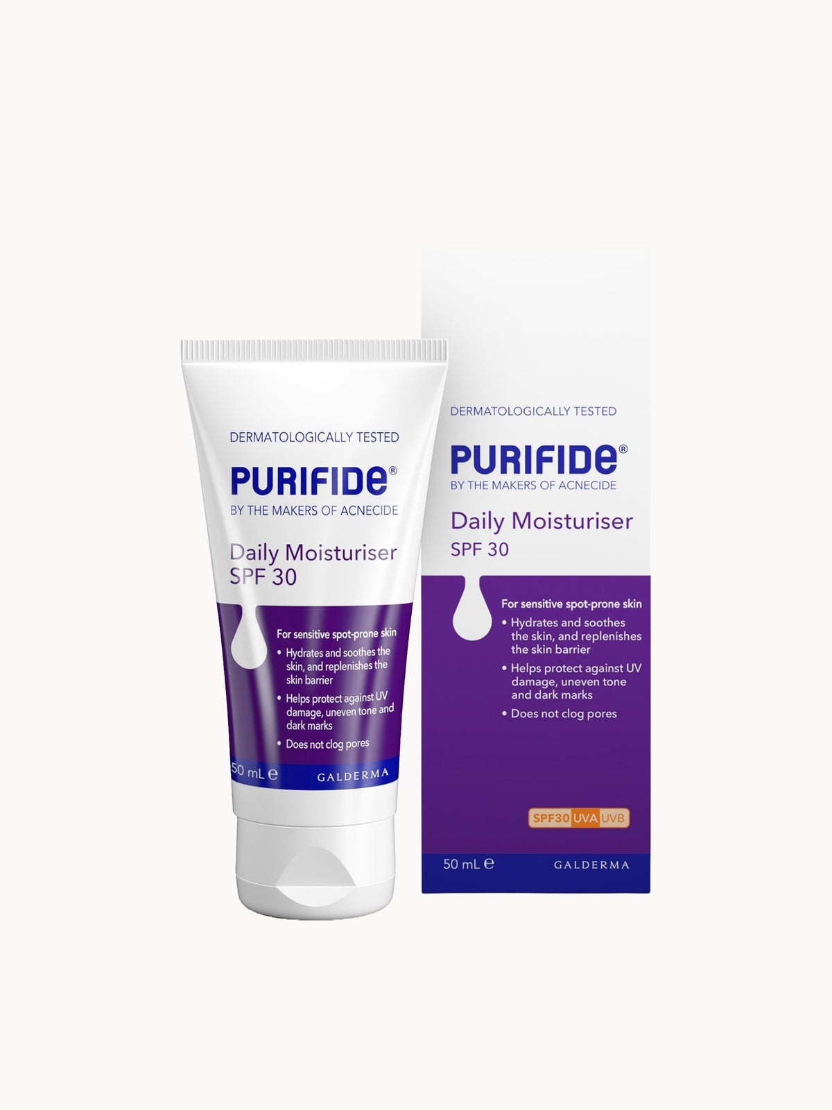 PURIFIDE by Acnecide Daily Moisturiser SPF30 cream 50ml 