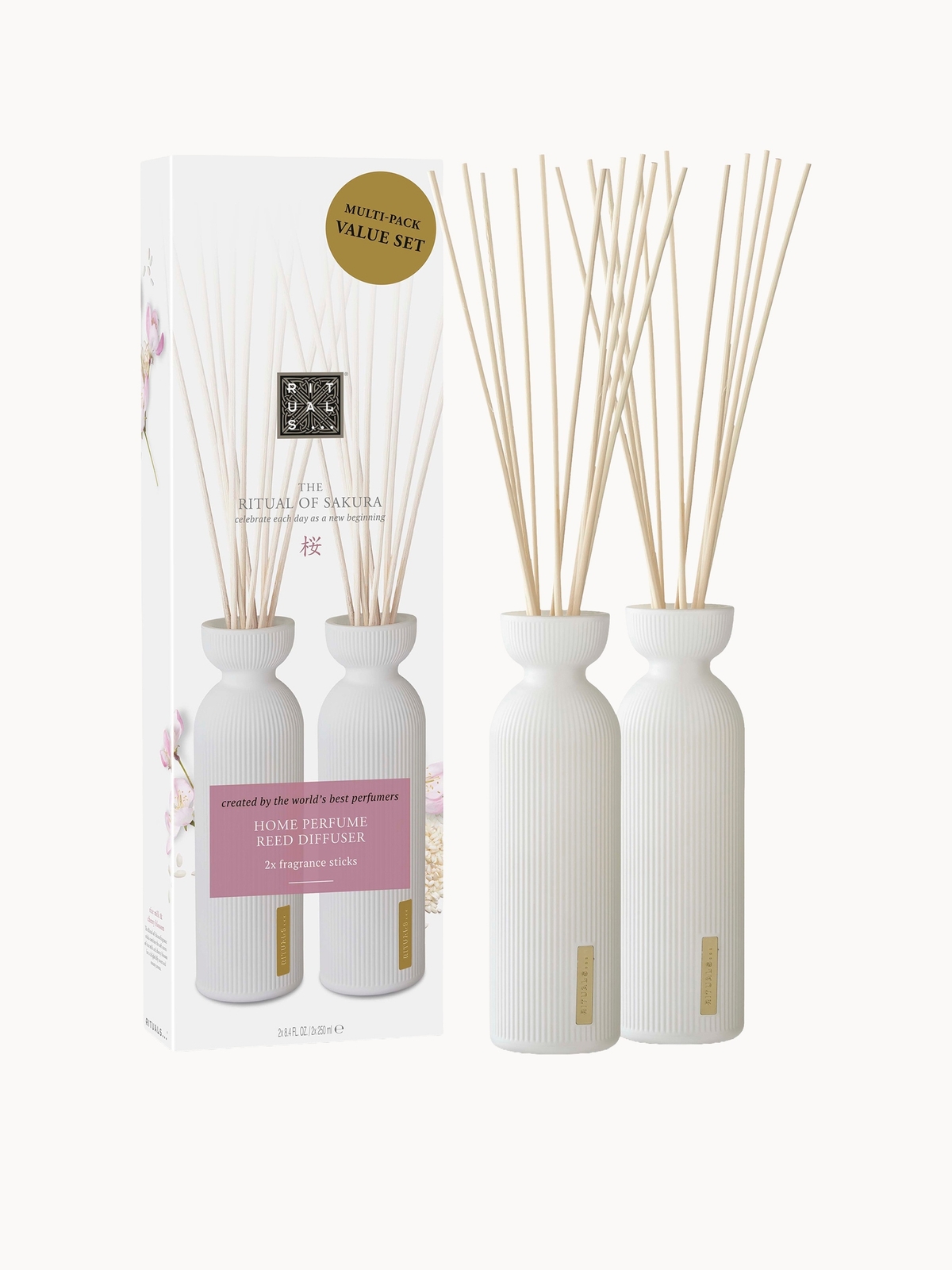 Rituals The Ritual of Sakura Floral Cherry Blossom & Rice Milk Reed Diffuser Duo 2 x 250ml