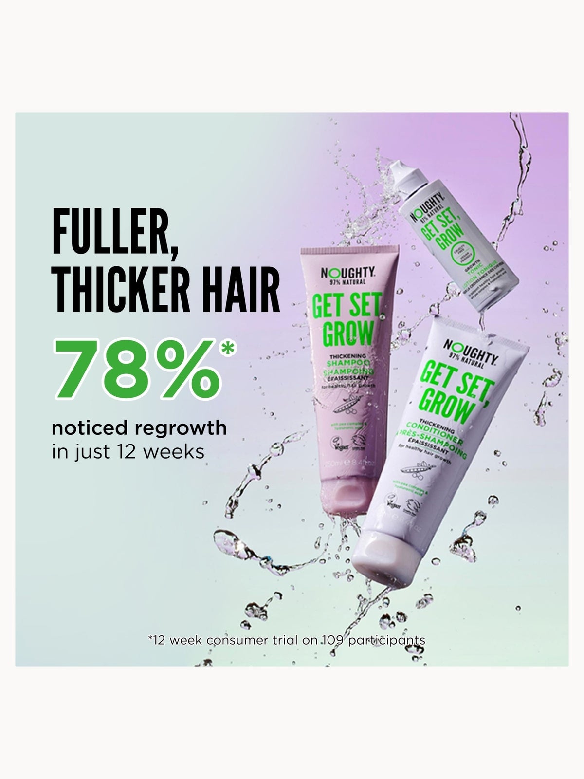 Noughty Get Set Grow Conditioner 250ml 4