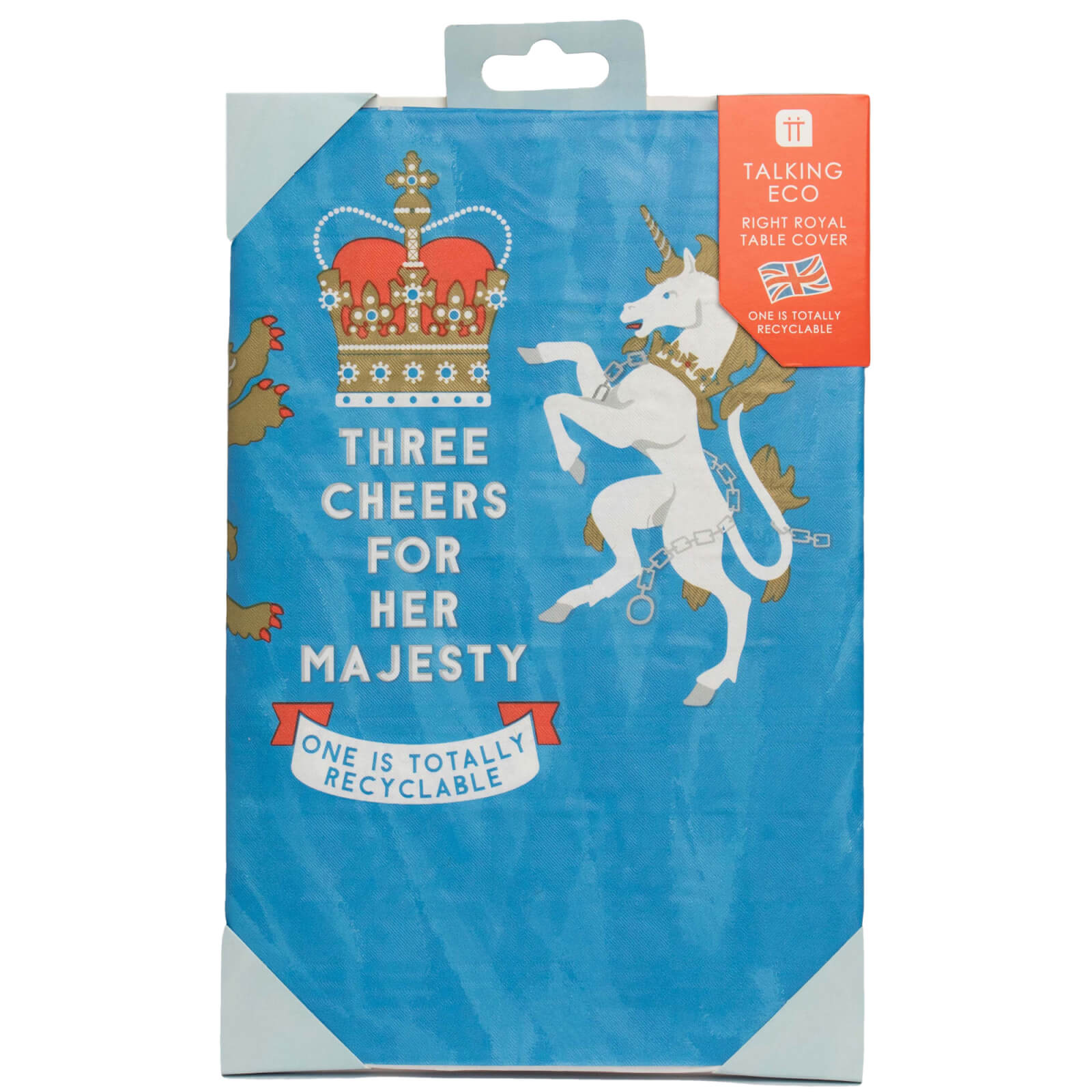 Right Royal Spectacle Paper Tablecover, 1.8m x 1.2m