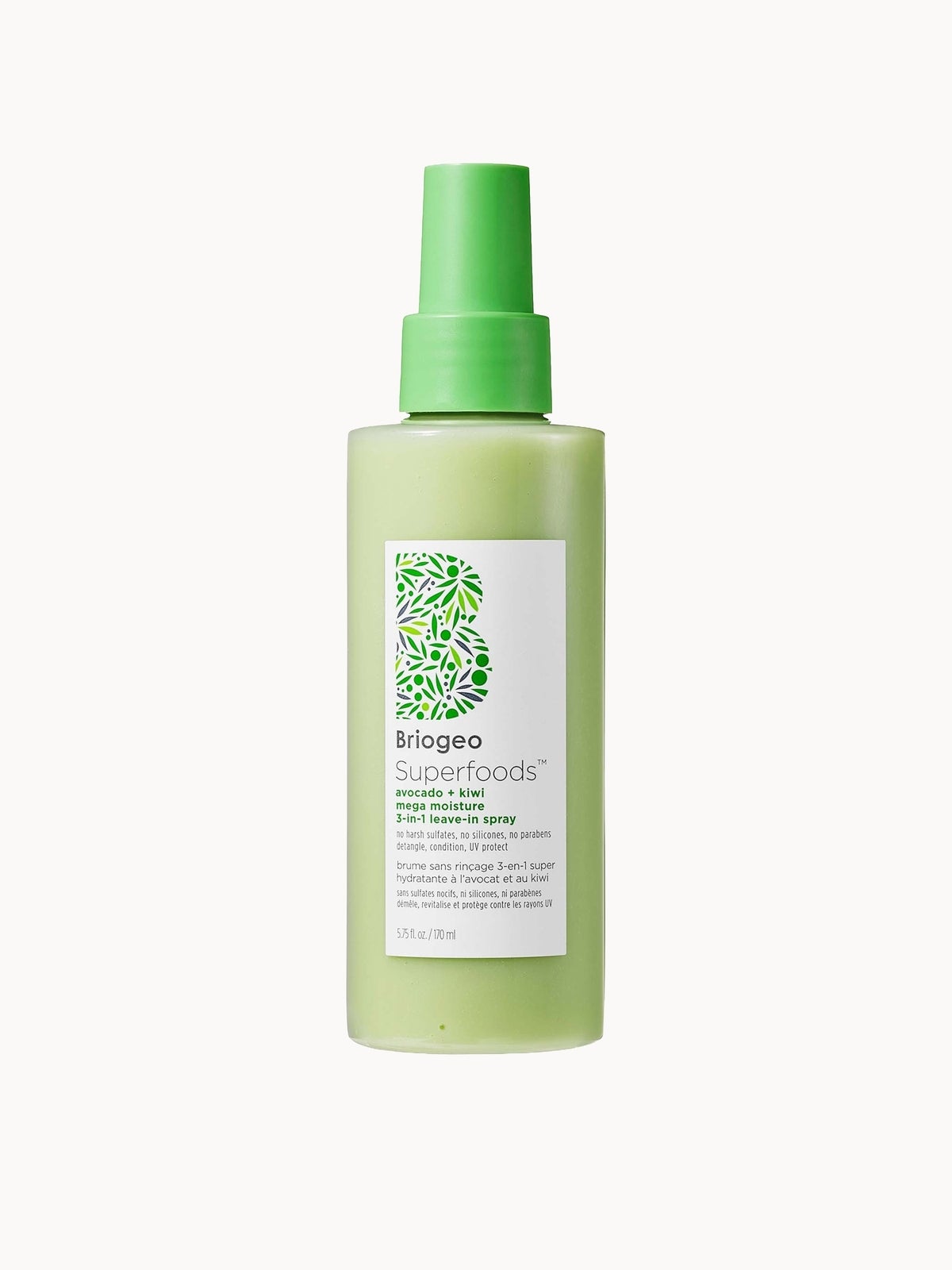 Briogeo Superfoods Avocado and Kiwi Mega Moisture 3-In-1 Leave-In Spray 170ml