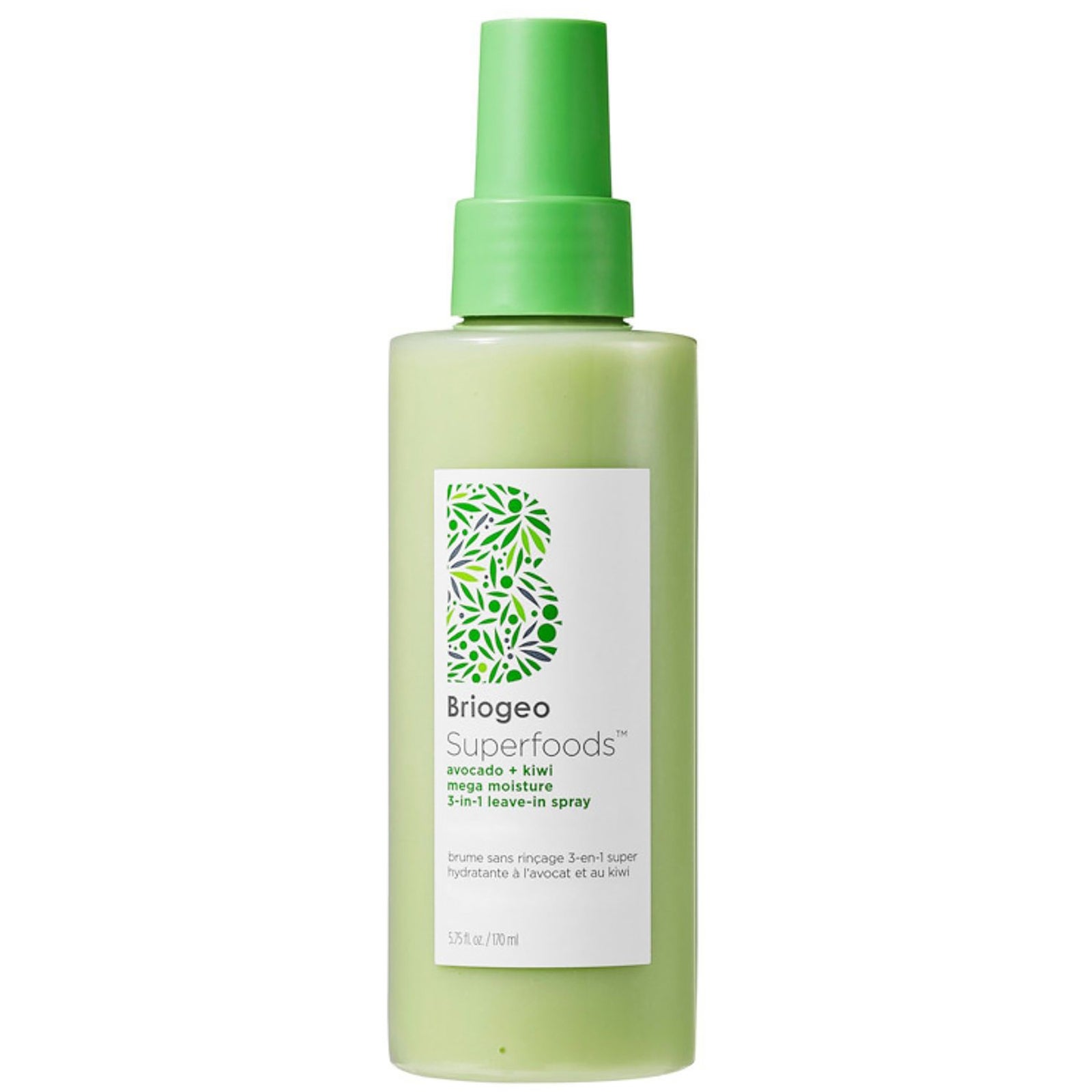 Briogeo Superfoods Avocado and Kiwi Mega Moisture 3-In-1 Leave-In Spray 170ml 2