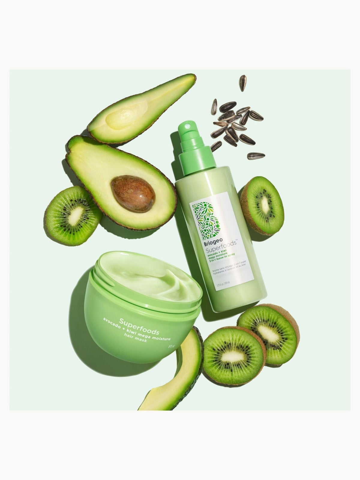 Briogeo Superfoods Avocado and Kiwi Mega Moisture 3-In-1 Leave-In Spray 170ml 3