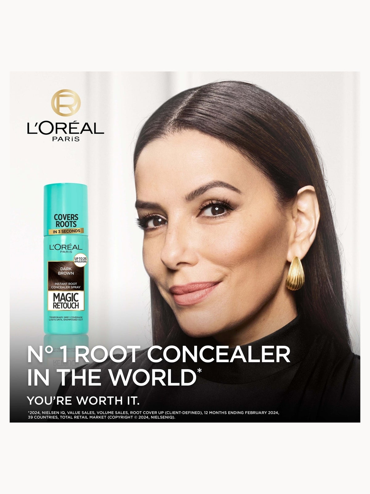 L’Oréal Paris Magic Retouch Dark Brown Root Concealer Spray Trio Bundle 2