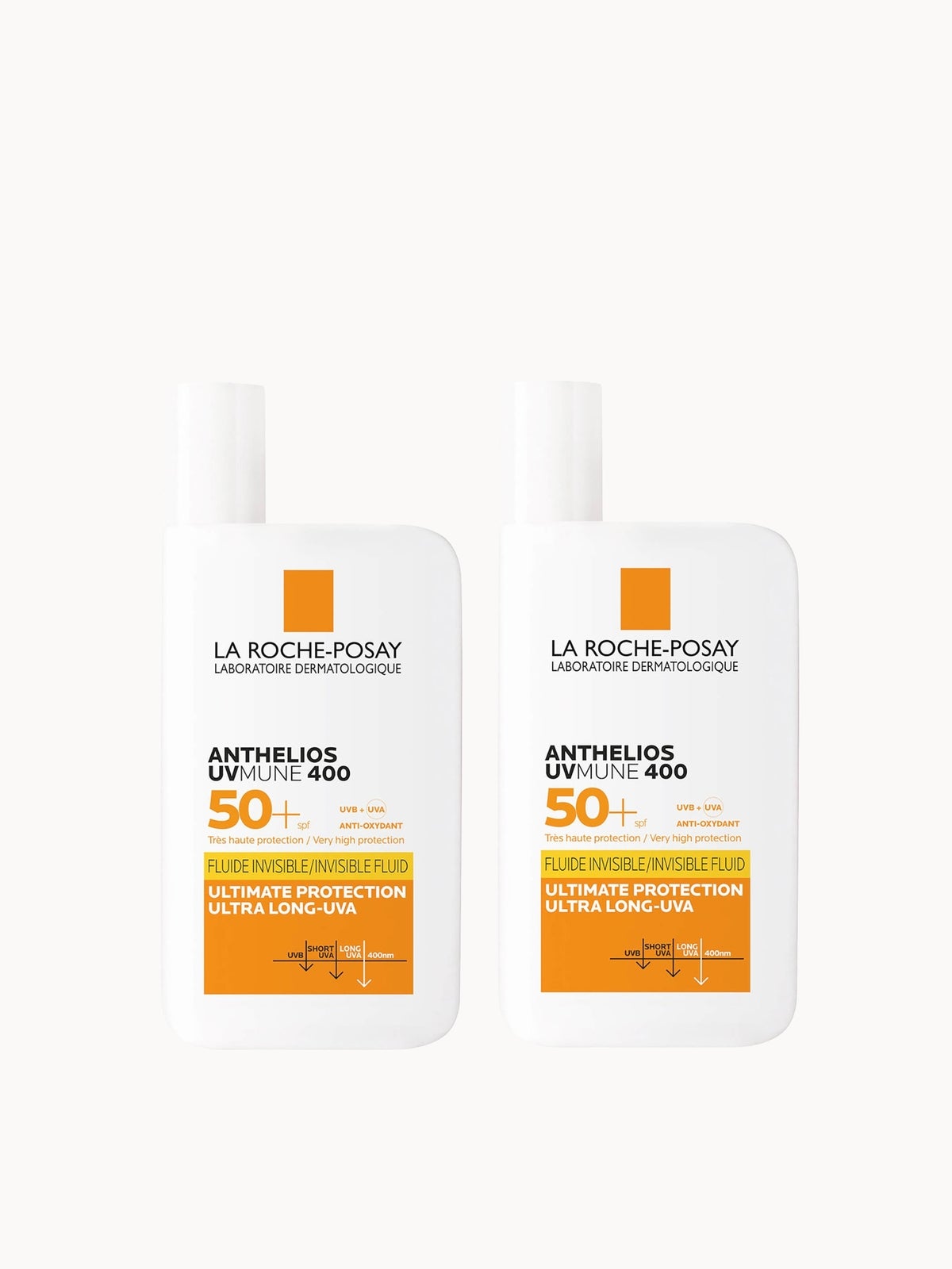 La Roche-Posay Anthelios UVMune 400 Invisible Fluid SPF50+ Sun Cream Duo