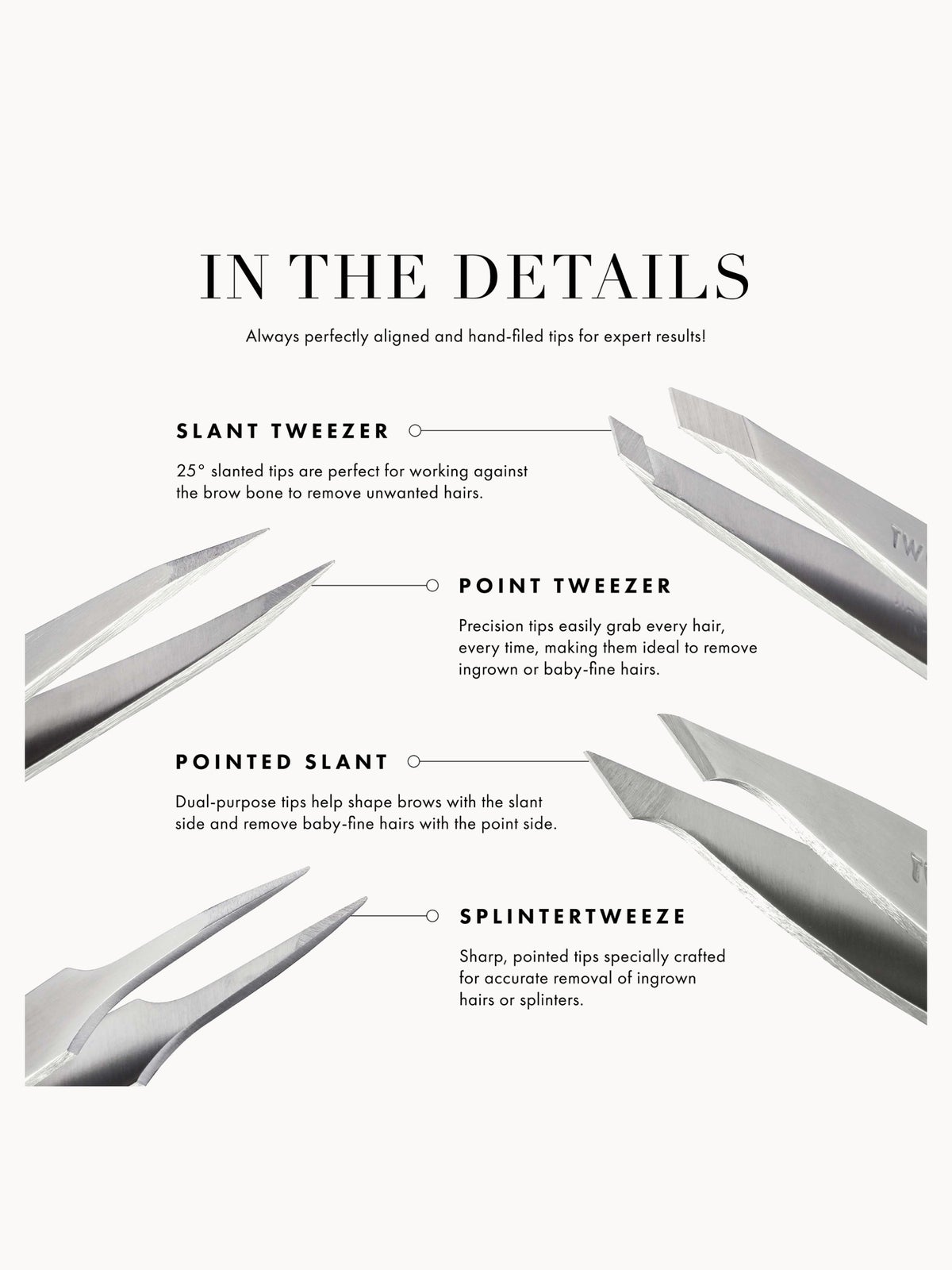 Tweezerman Black Leopard Mini Tweezer 2