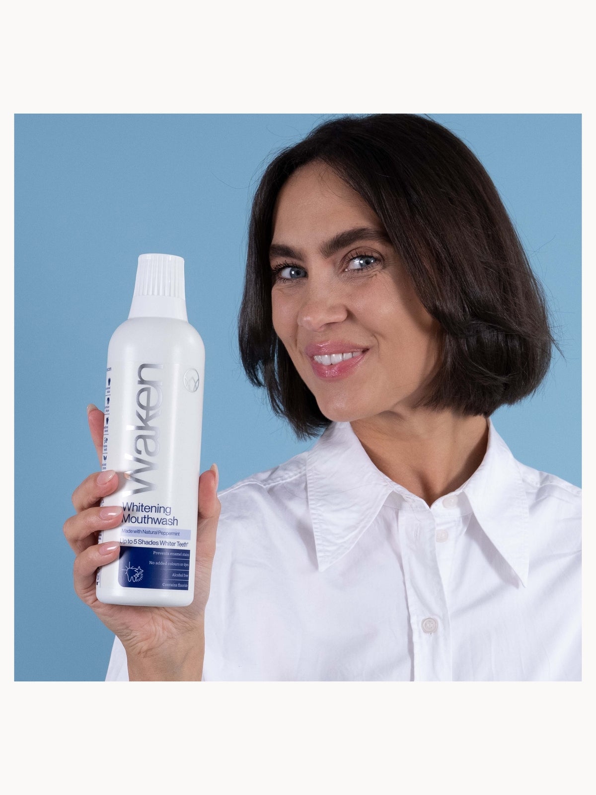 Waken Whitening Mouthwash PepperMint 500ml 4
