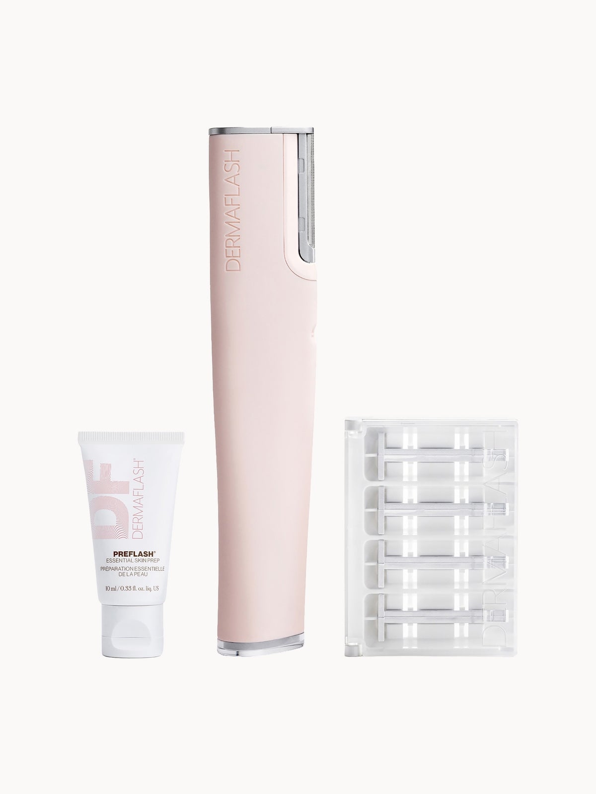 DERMAFLASH Luxe+ Advanced Sonic Dermaplaning and Peach Fuzz Removal - Blush